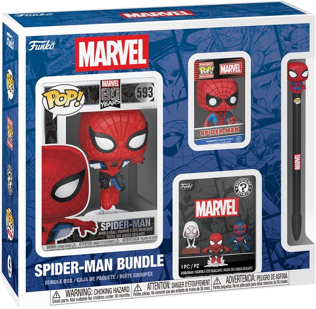 FUNKO POP! BUNDLE IMPULSE MARVEL COMICS SPIDER-MAN 4 PIEZAS - 1