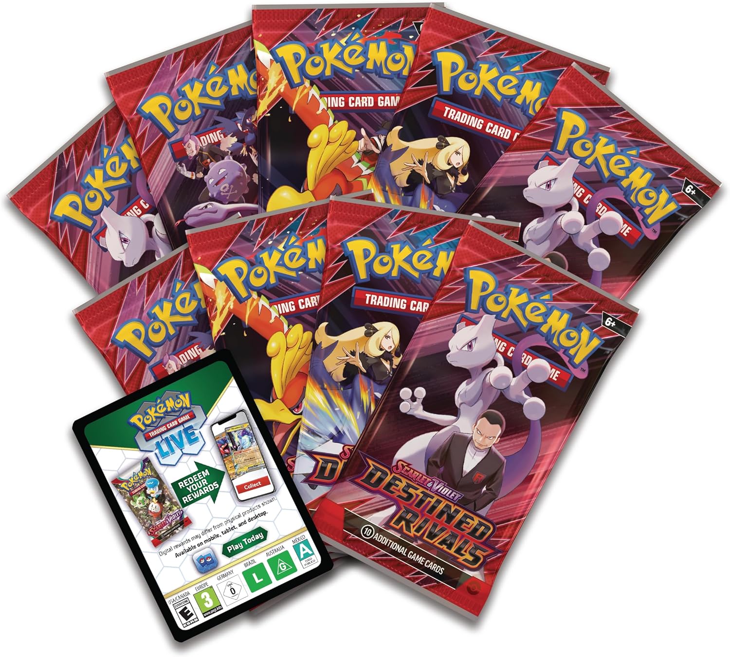 JUEGO DE CARTAS POKÉMON TCG SCARLET Y VIOLET DESTINED RIVALS ELITE TRAINER BOX - 2