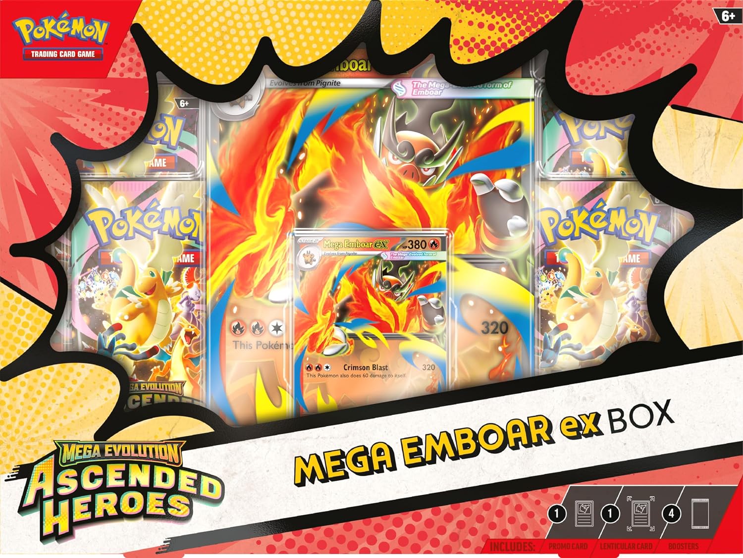 JUEGO DE CARTAS POKÉMON TCG MEGA EVOLUTION ASCENDED HEROES EX BOX - 2