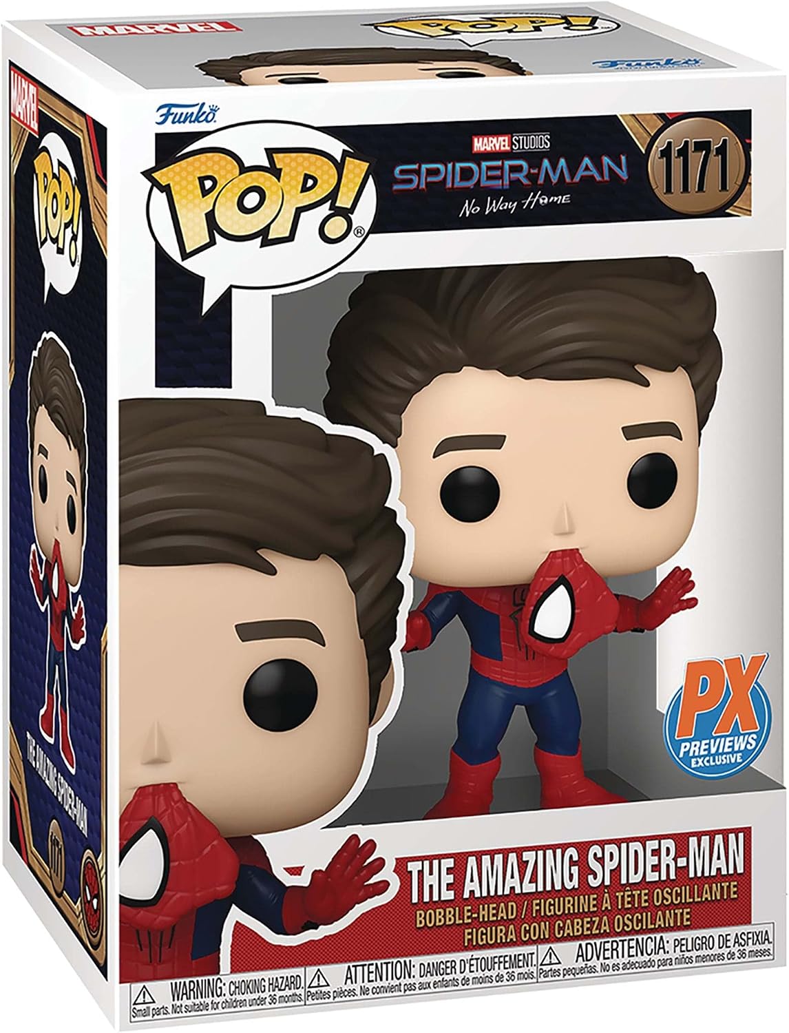 FIGURA FUNKO POP MARVEL SPIDER-MAN NO WAY HOME THE AMAZING SPIDER-MAN DESENMASCARADO - 4