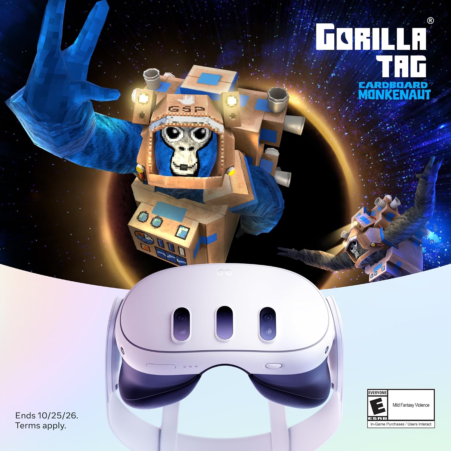 LENTES DE REALIDAD VIRTUAL META QUEST 3 512GB CON BUNDLE GORILLA TAG - 2