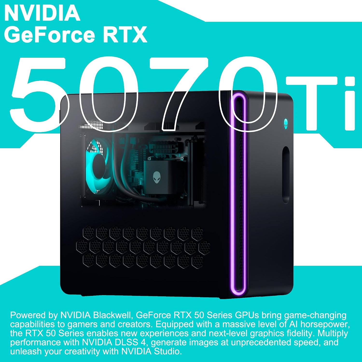 COMPUTADORA DE ESCRITORIO DELL ALIENWARE AURORA ACT1250 INTEL ULTRA 7 265F 64GB RAM 2TB SSD RTX 5070 TI - 4