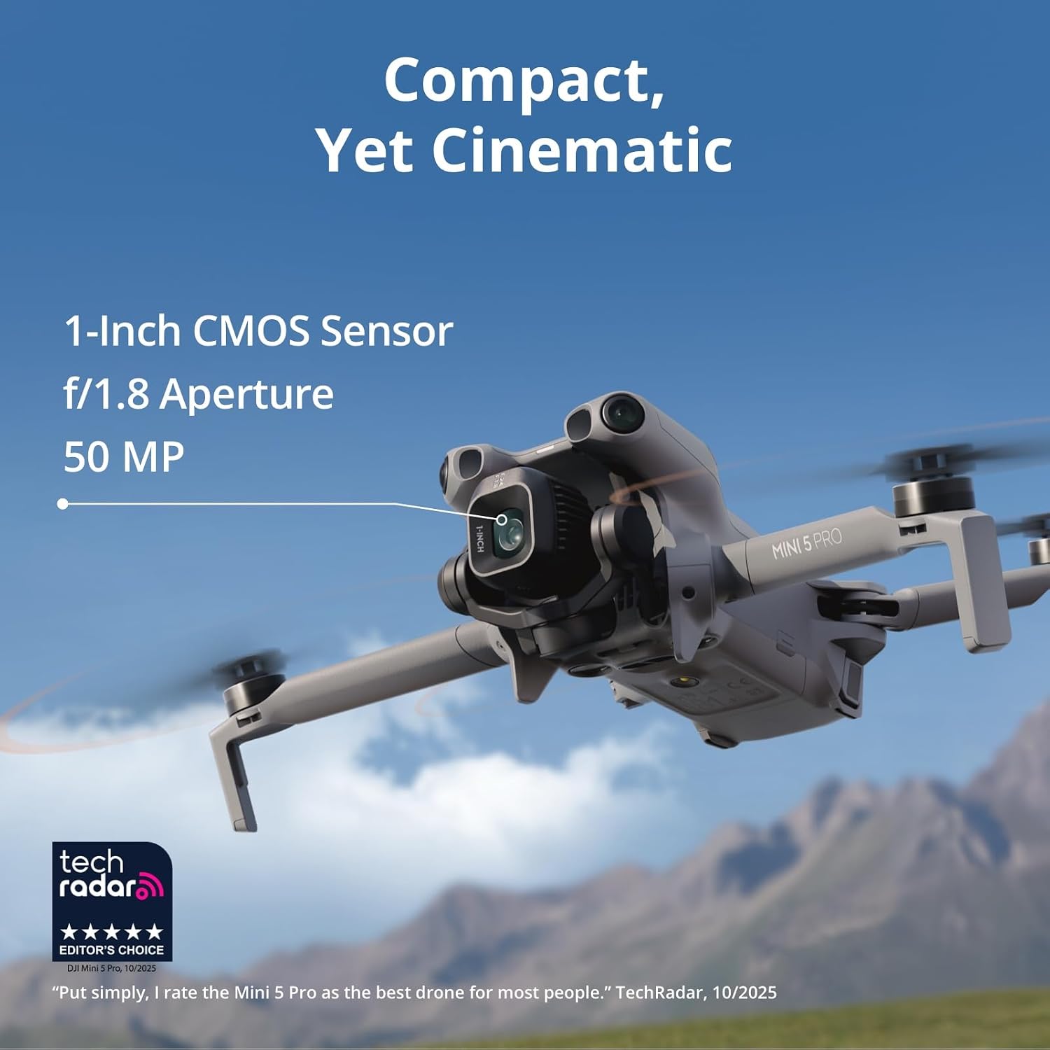 DRONE DJI MINI 5 PRO FLY MORE COMBO CON CONTROL REMOTO DJI RC 2 Y CÁMARA CMOS 1 PULGADA - 2