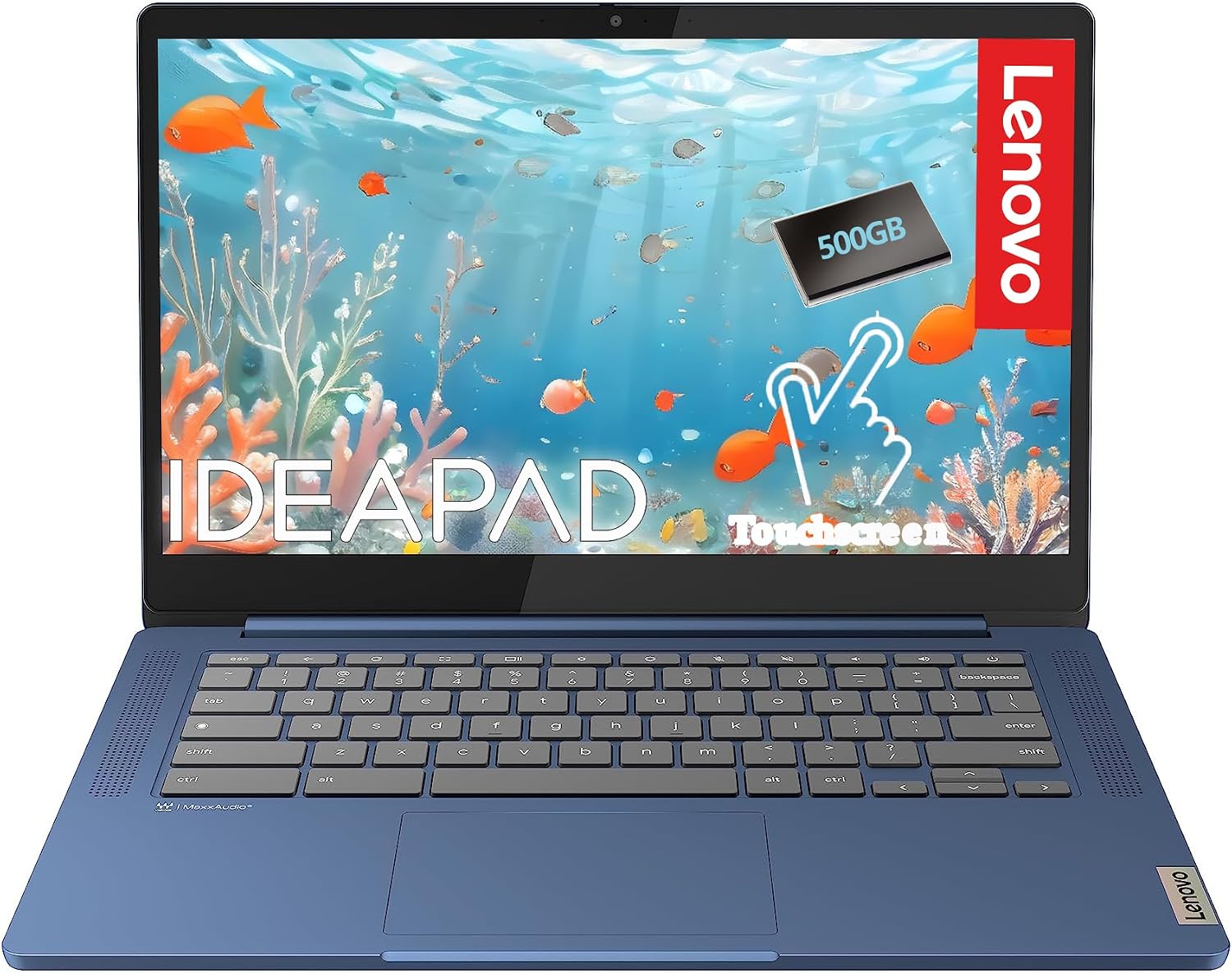 LENOVO CHROMEBOOK 14' TOUCHSCREEN MEDIATEK KOMPANIO 520 AZUL ABYSS - 1