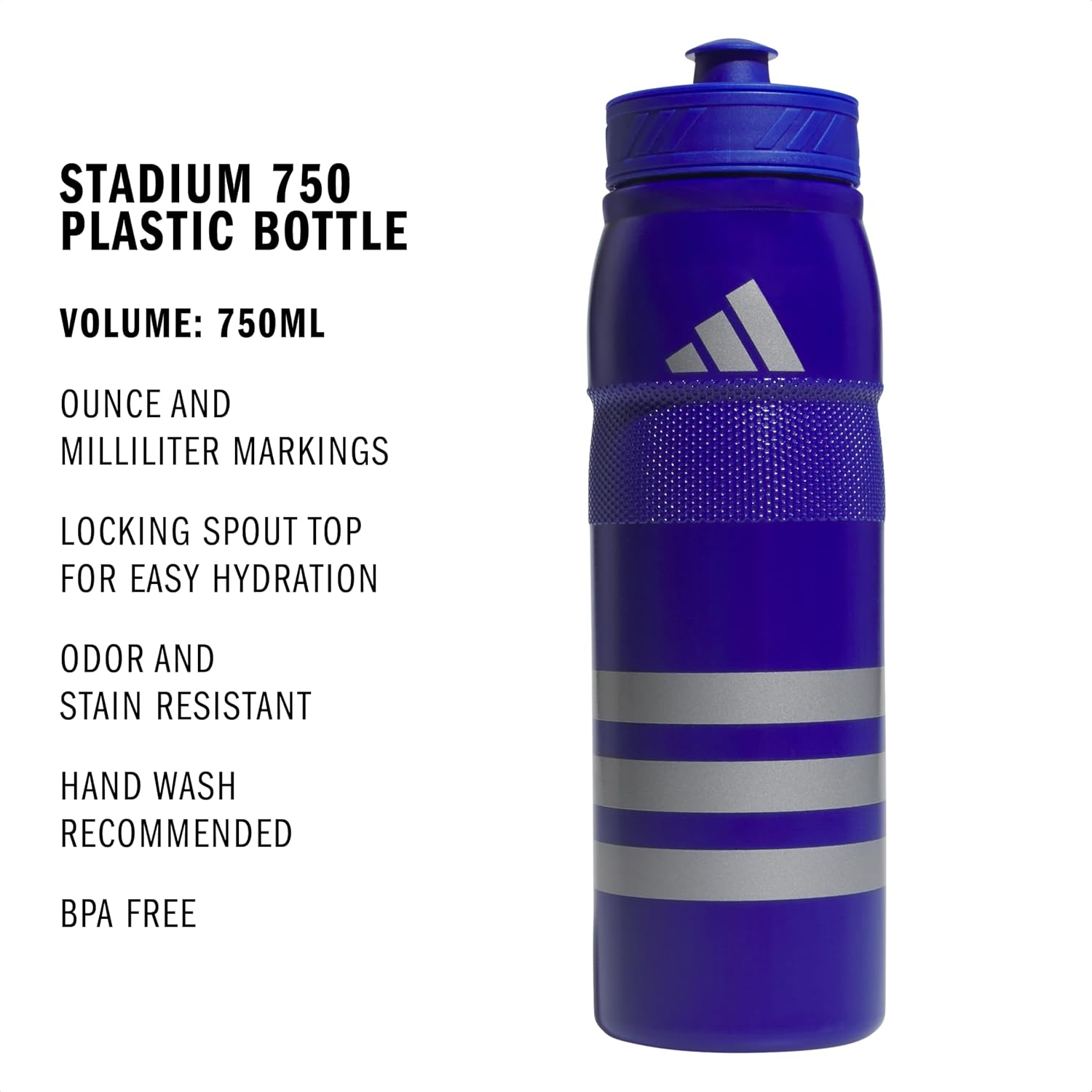 BOTELLA DE AGUA ADIDAS STADIUM 750 ML PLÁSTICO REUTILIZABLE - 2