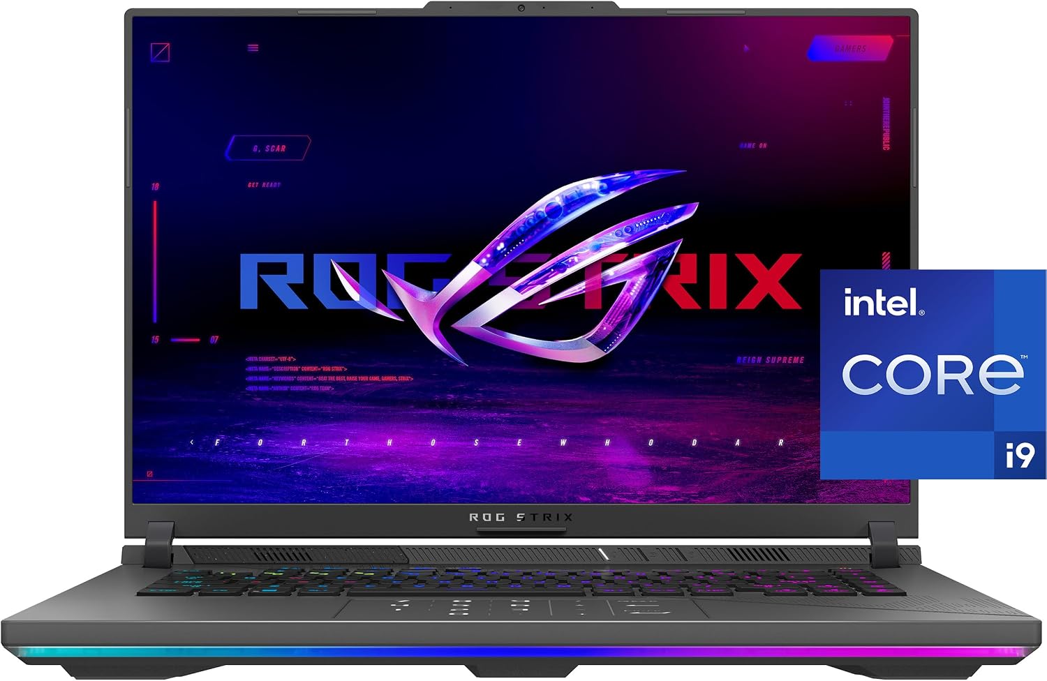 LAPTOP GAMING ASUS ROG STRIX G16 2024 INTEL CORE I9-14900HX RTX 4070 32GB DDR5 1TB SSD 16 PULGADAS QHD 240HZ - 1