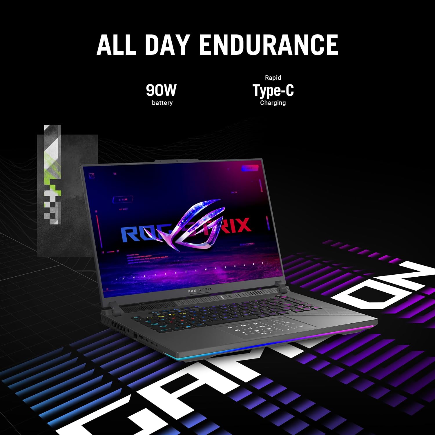 LAPTOP GAMING ASUS ROG STRIX G16 2024 INTEL CORE I9-14900HX RTX 4070 32GB DDR5 1TB SSD 16 PULGADAS QHD 240HZ - 5