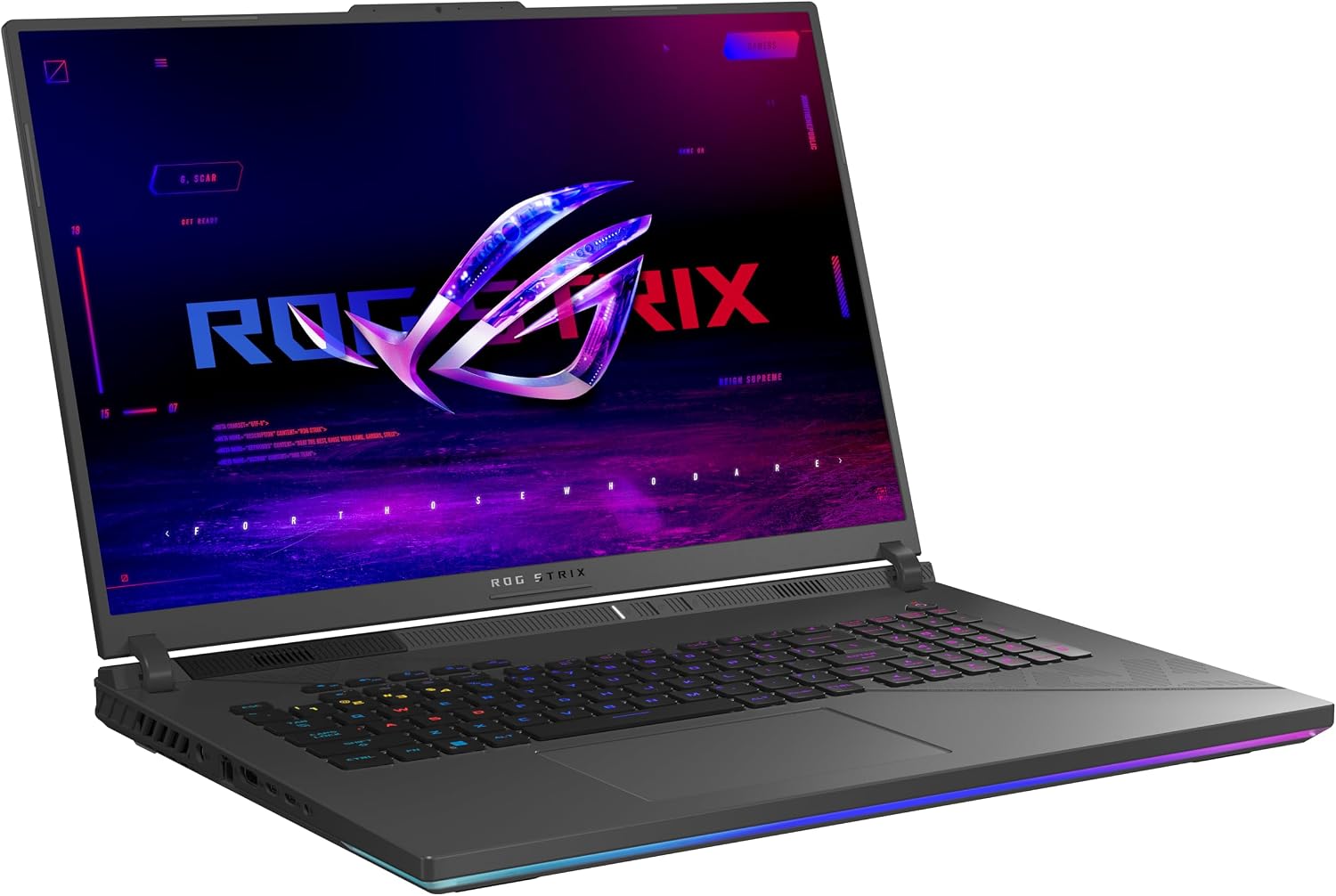 LAPTOP GAMING ASUS ROG STRIX G18 2024 INTEL CORE I9-14900HX RTX 4070 32GB DDR5 1TB SSD 18 PULGADAS QHD 240HZ - 1