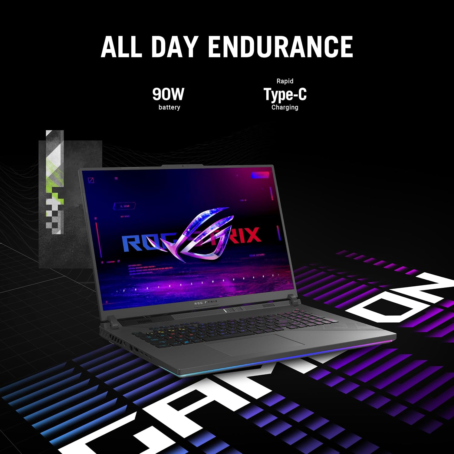 LAPTOP GAMING ASUS ROG STRIX G18 2024 INTEL CORE I9-14900HX RTX 4070 32GB DDR5 1TB SSD 18 PULGADAS QHD 240HZ - 5