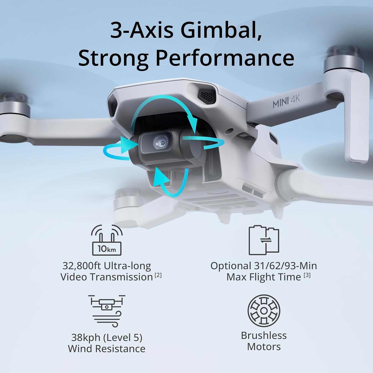 DRONE DJI MINI 4K CON CÁMARA 4K UHD - 3