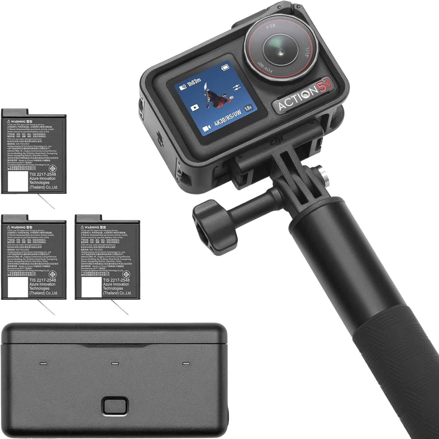 CÁMARA DE ACCIÓN DJI OSMO ACTION 5 PRO ADVENTURE COMBO WATERPROOF - 1