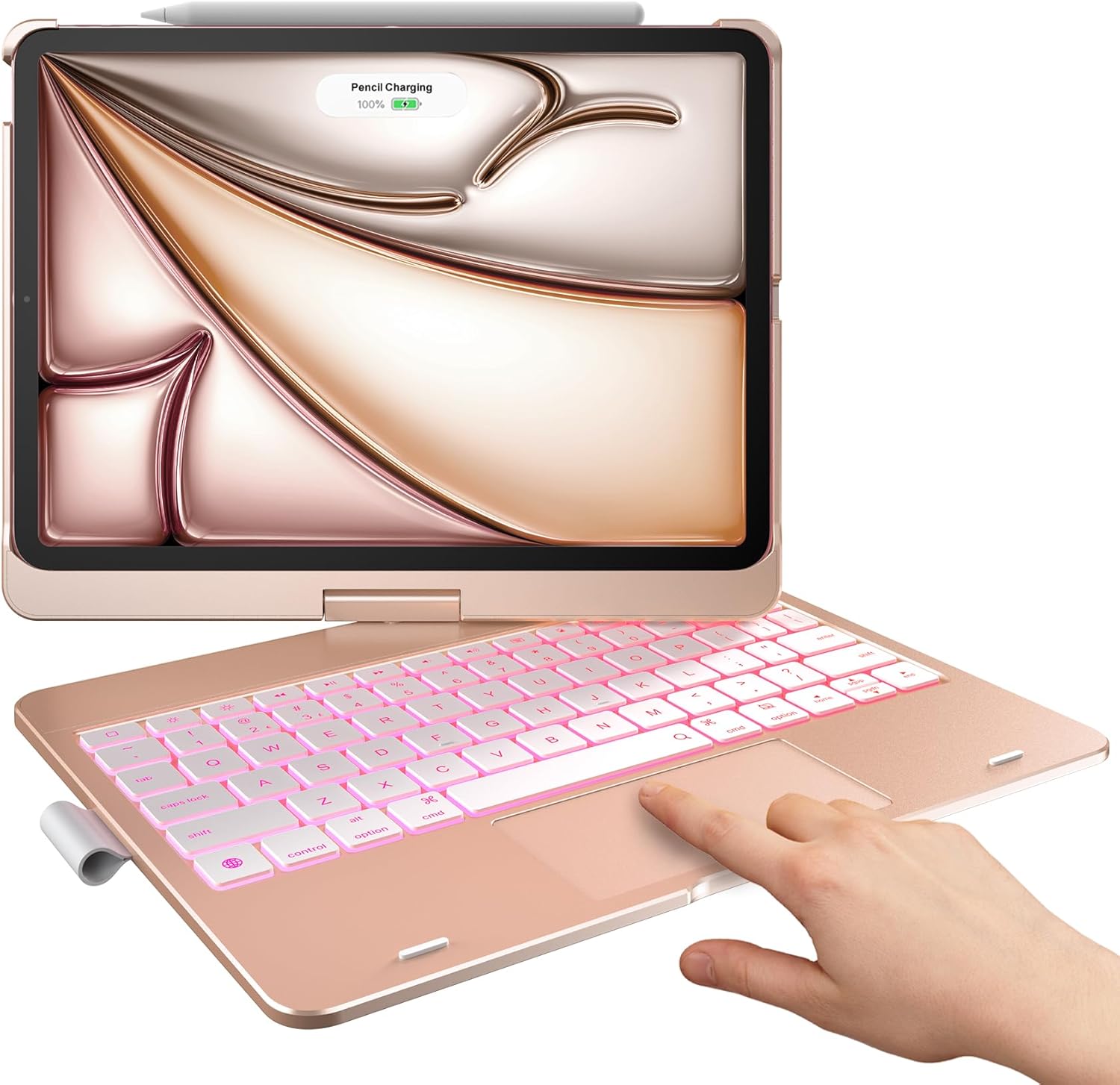 CASE CON TECLADO TYPECASE TOUCH PARA IPAD AIR 11 Y PRO 11 CON ROTACIÓN 360° - 1