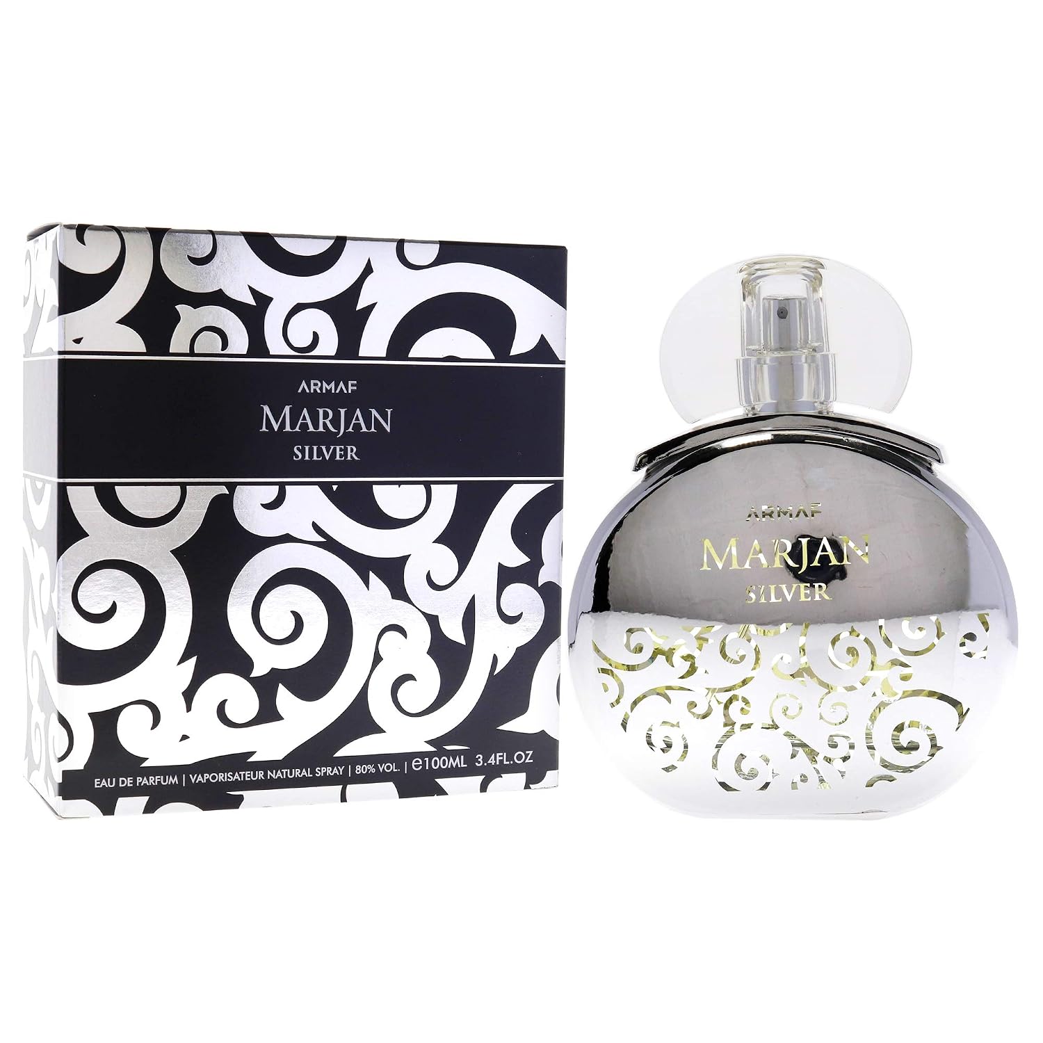 PERFUME ARMAF MARJAN SILVER EDP SPRAY PARA HOMBRE 3.4 OZ - 3