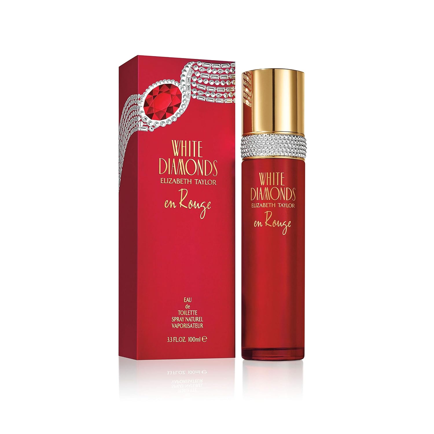 PERFUME ELIZABETH TAYLOR WHITE DIAMONDS EN ROGUE EAU DE PARFUM 3.3 FL OZ - 1