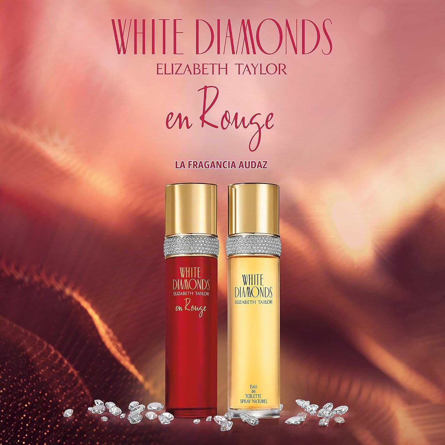 PERFUME ELIZABETH TAYLOR WHITE DIAMONDS EN ROGUE EAU DE PARFUM 3.3 FL OZ - 4