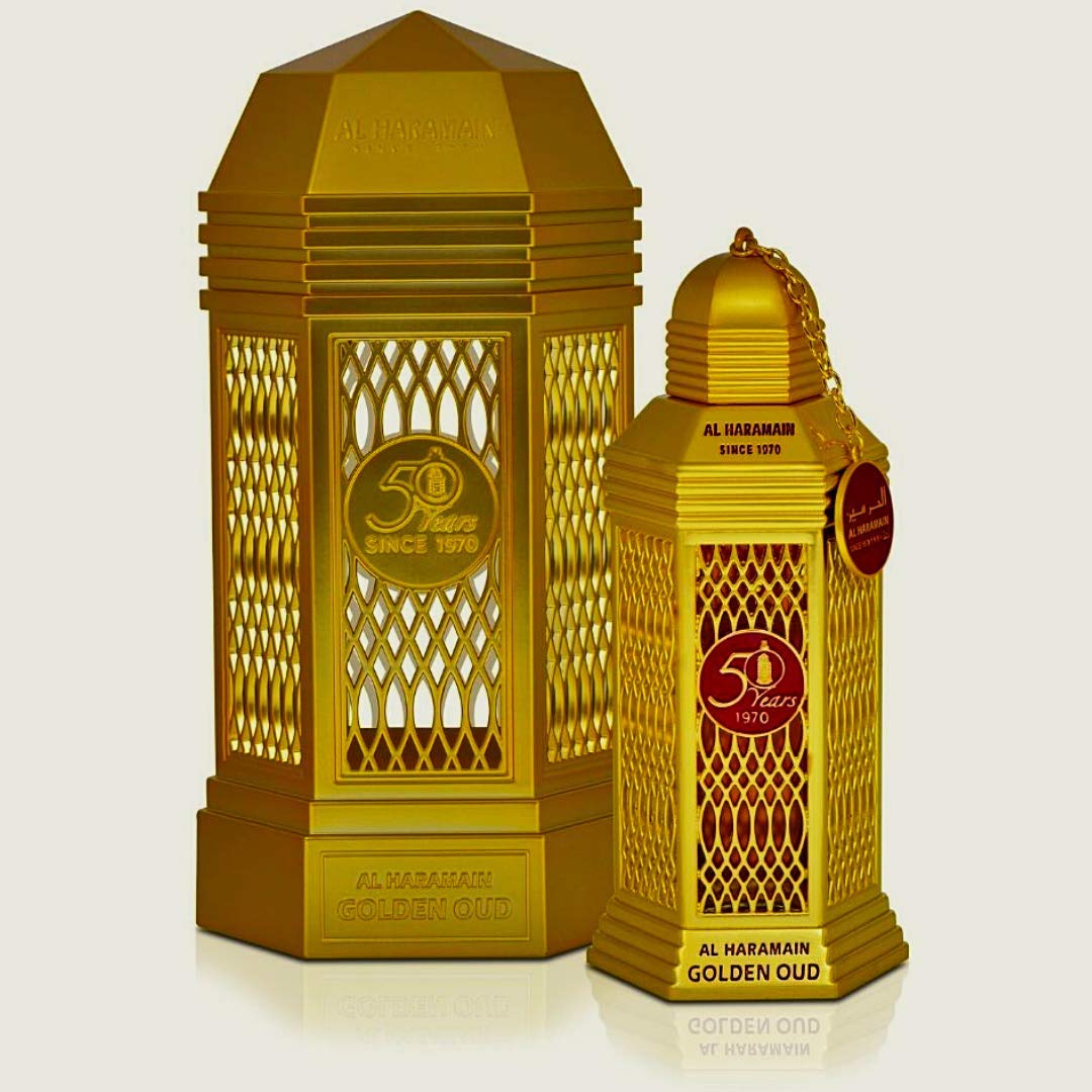 PERFUME AL HARAMAIN GOLDEN OUD UNISEX 3.4 OZ EDP SPRAY - 1
