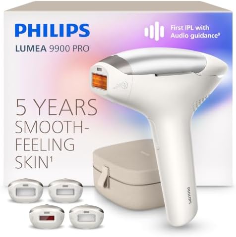 DEPILADORA IPL PHILIPS LUMEA 9900 PRO BRC344/03 CON GUIA DE AUDIO Y 4 ACCESORIOS - 1
