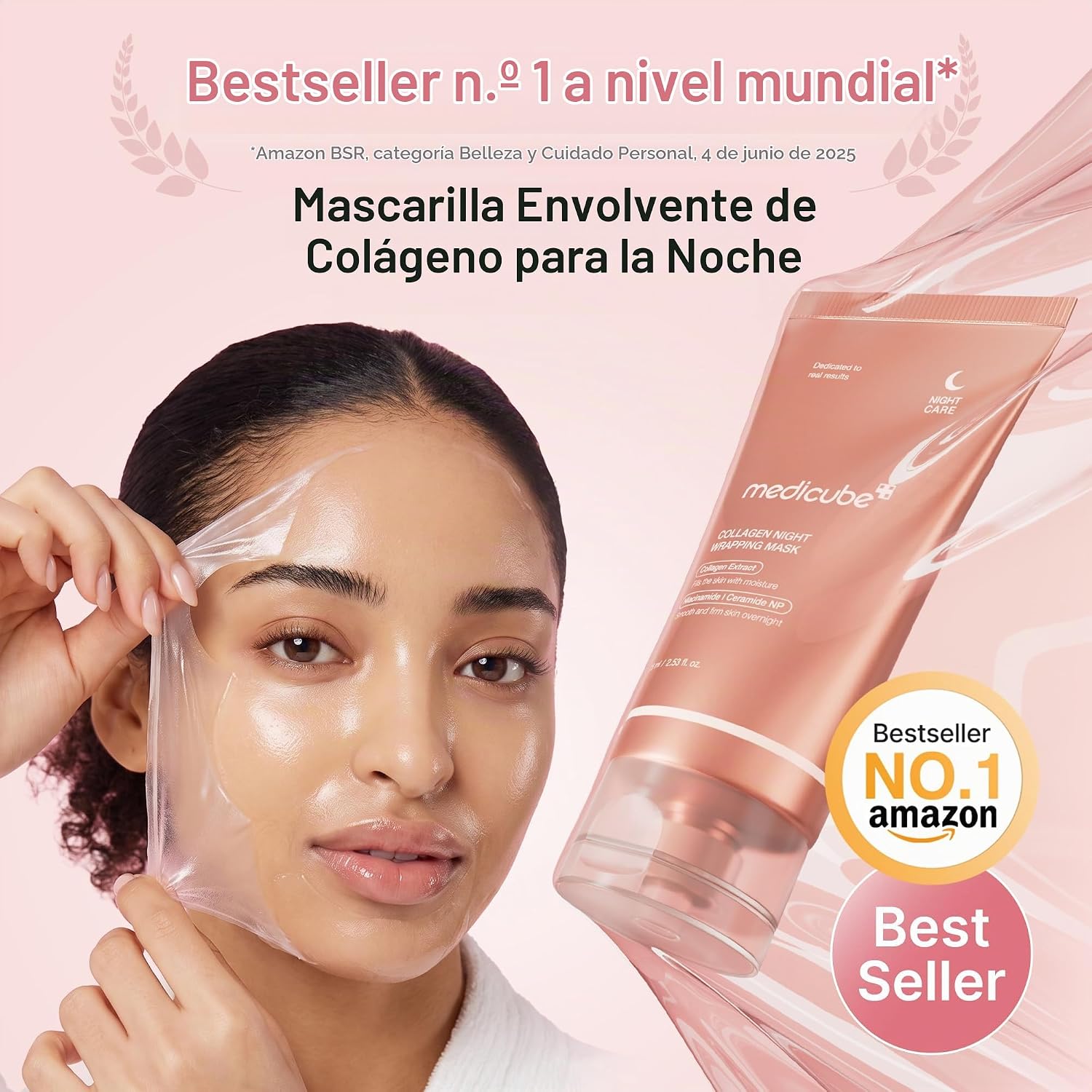 MASCARILLA FACIAL MEDICUBE WRAPPING MASK COLLAGEN PEEL OFF NOCTURNA - 2