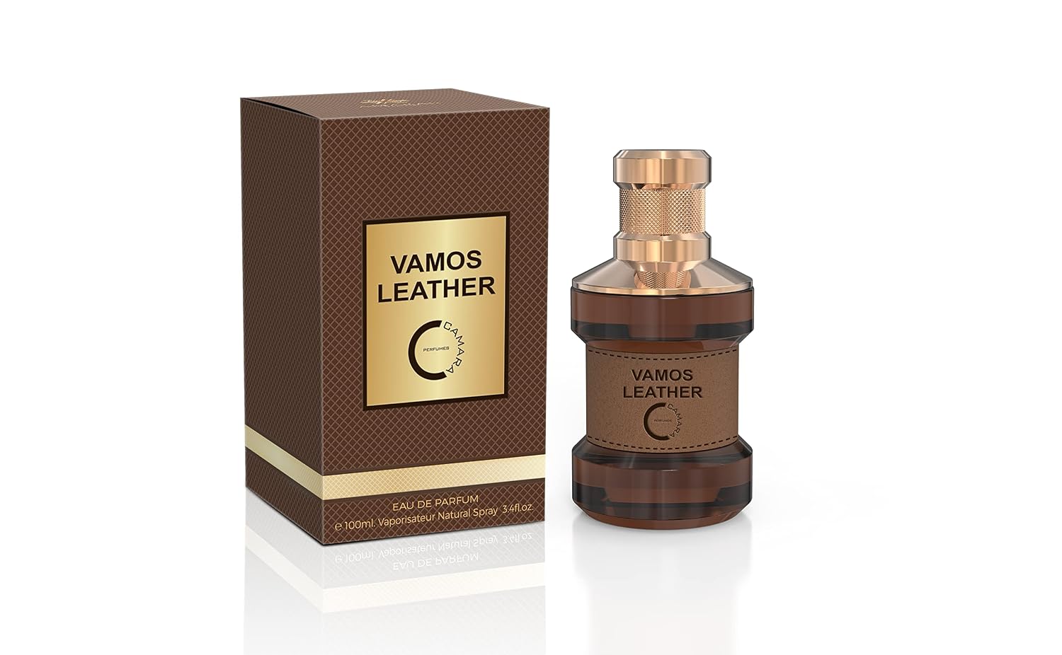 PERFUME CAMARA VAMOS LEATHER EAU DE PARFUM PARA HOMBRE 100ML - 1