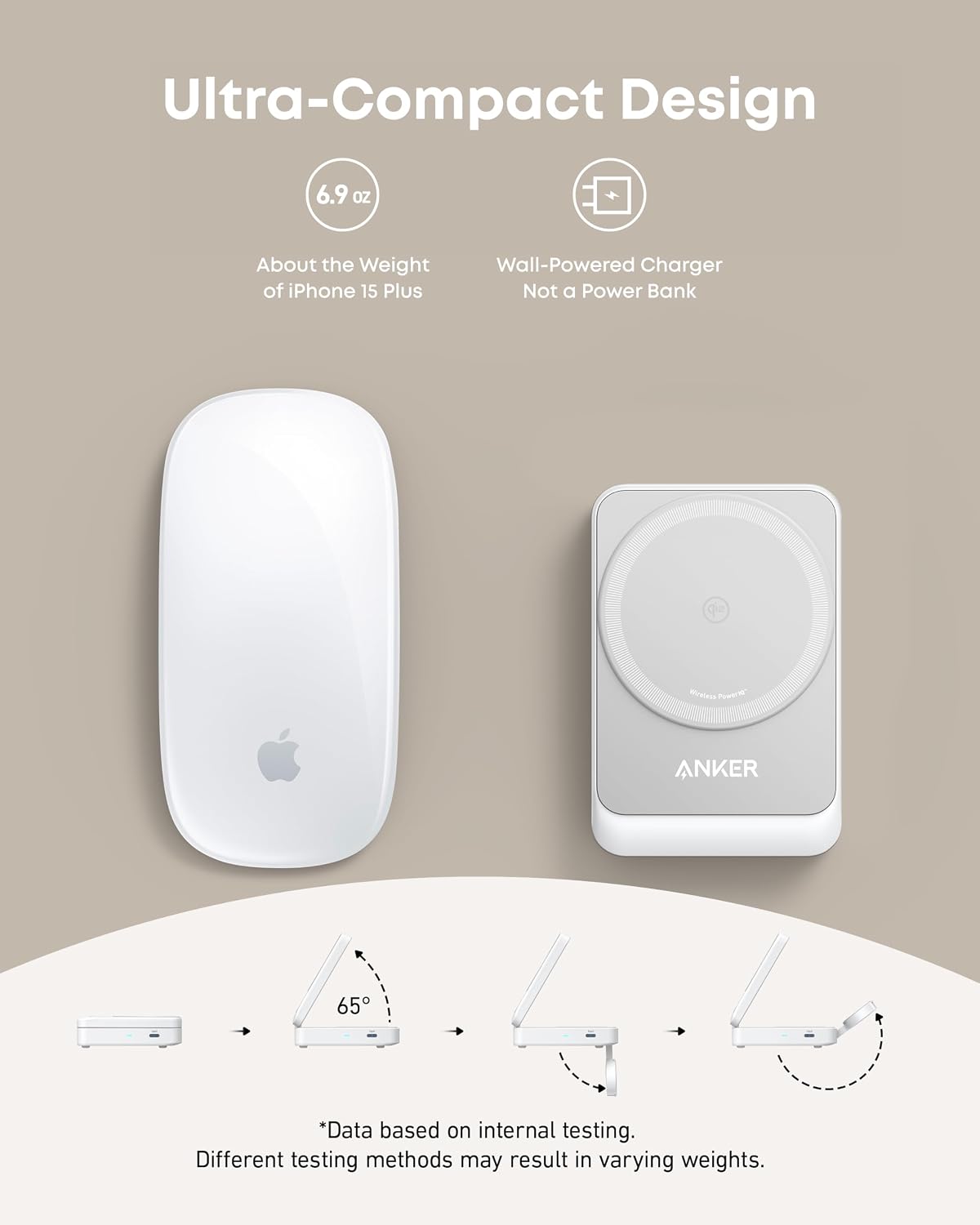 ESTACIÓN DE CARGA INALÁMBRICA ANKER MAGGO 3-EN-1 PLEGABLE QI2 15W COMPATIBLE MAGSAFE - 3