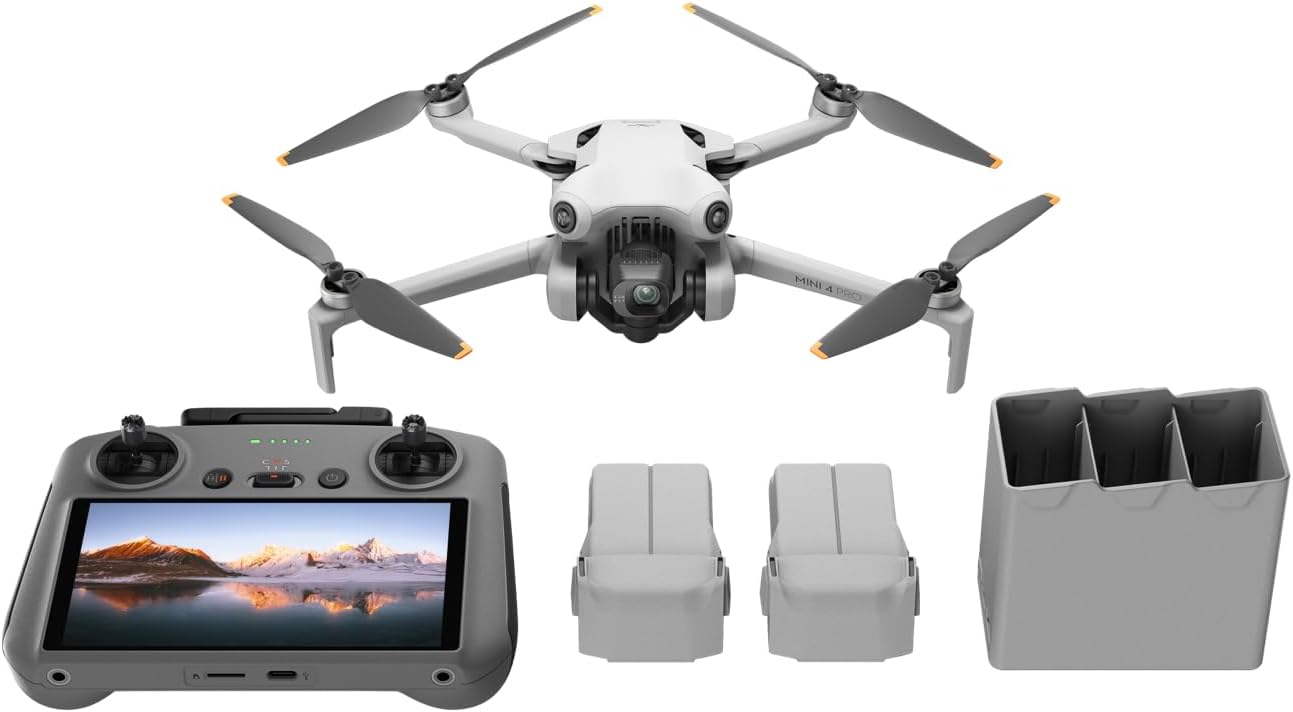 DRONE DJI MINI 4 PRO FLY MORE COMBO CON CONTROL REMOTO RC 2 PANTALLA, CÁMARA 4K UHD - 1