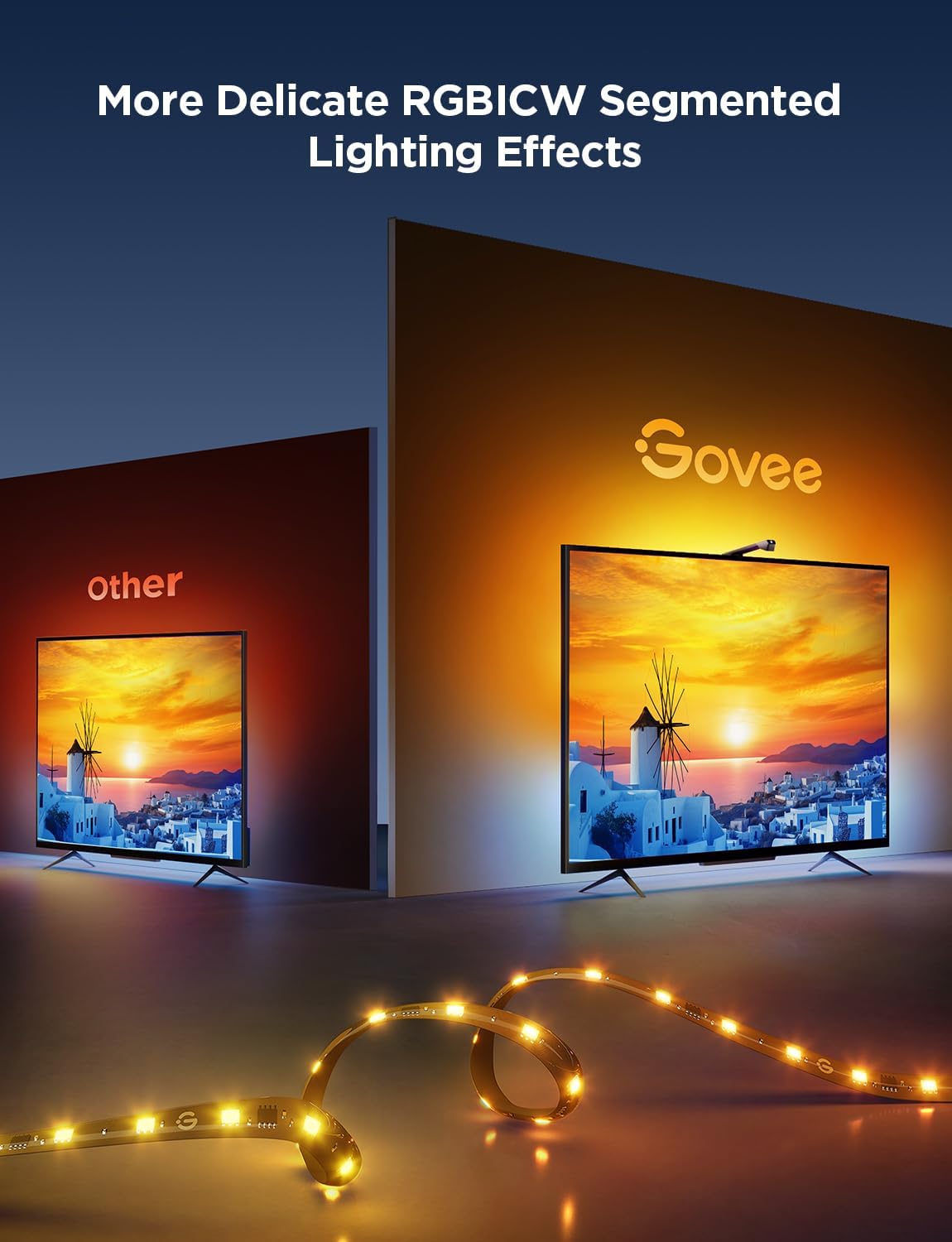 CINTA LED GOVEE TV BACKLIGHT 3 LITE PARA TELEVISORES 75-85 PULGADAS - 3