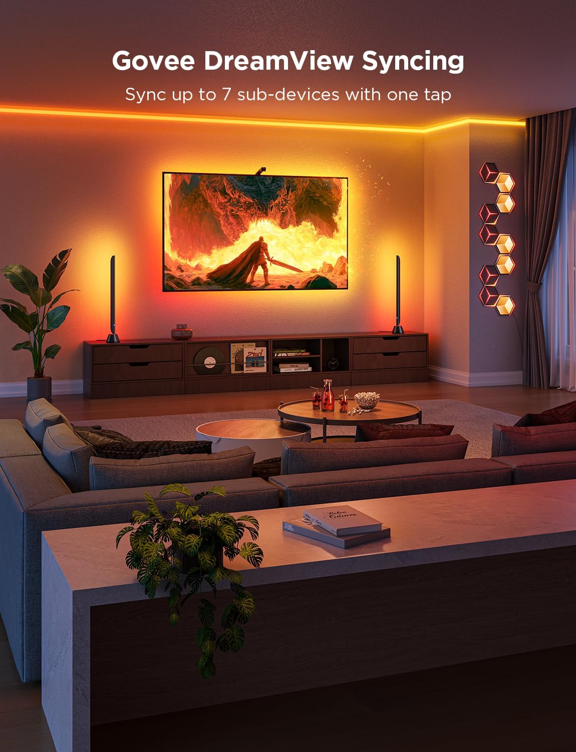 CINTA LED GOVEE TV BACKLIGHT 3 LITE PARA TELEVISORES 75-85 PULGADAS - 5