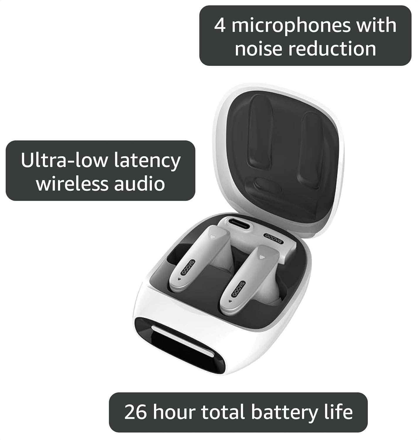 AUDÍFONOS GOOVIS GE10 WIRELESS XR GAMING EARBUDS TRUE WIRELESS - 2