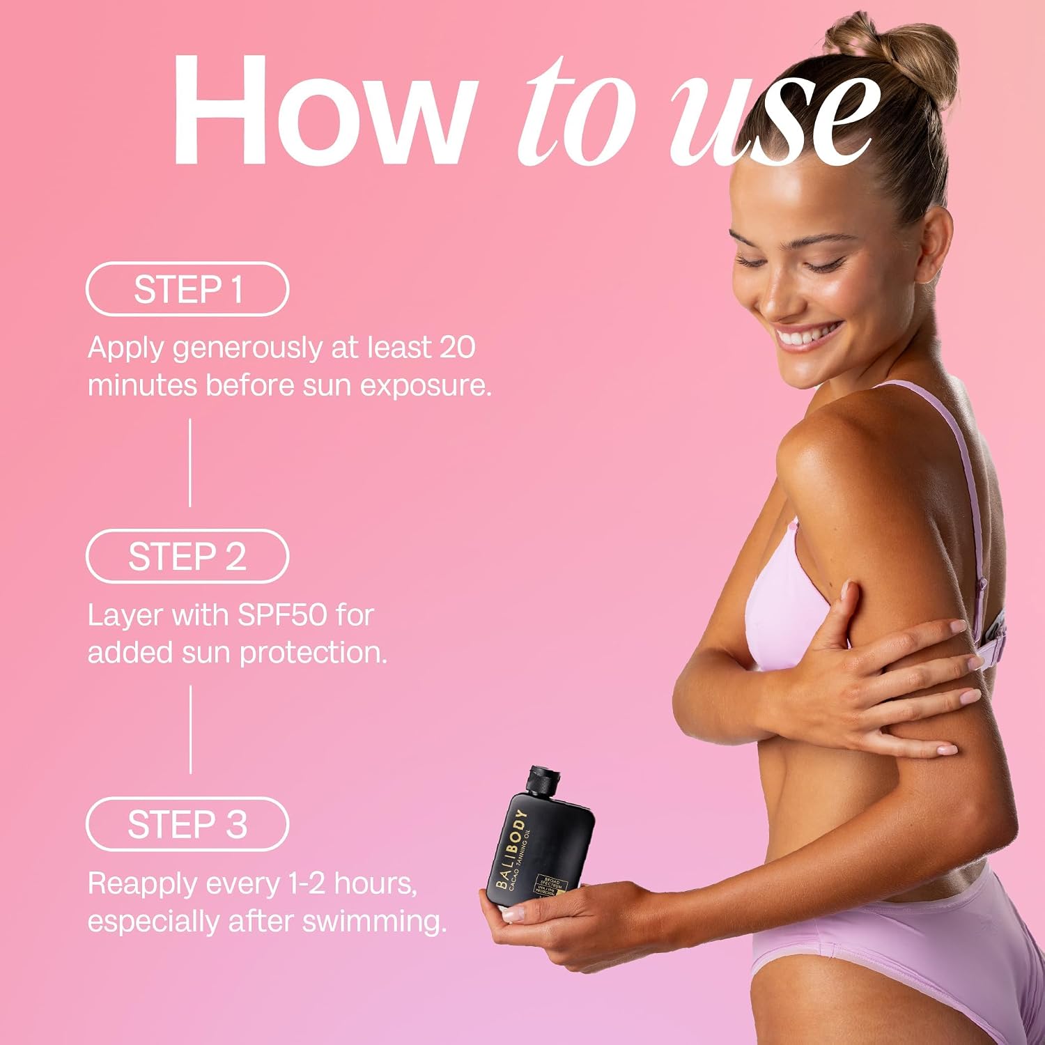 ACEITE DE BRONCEADO BALI BODY CACAO SPF 15 100ML - 4