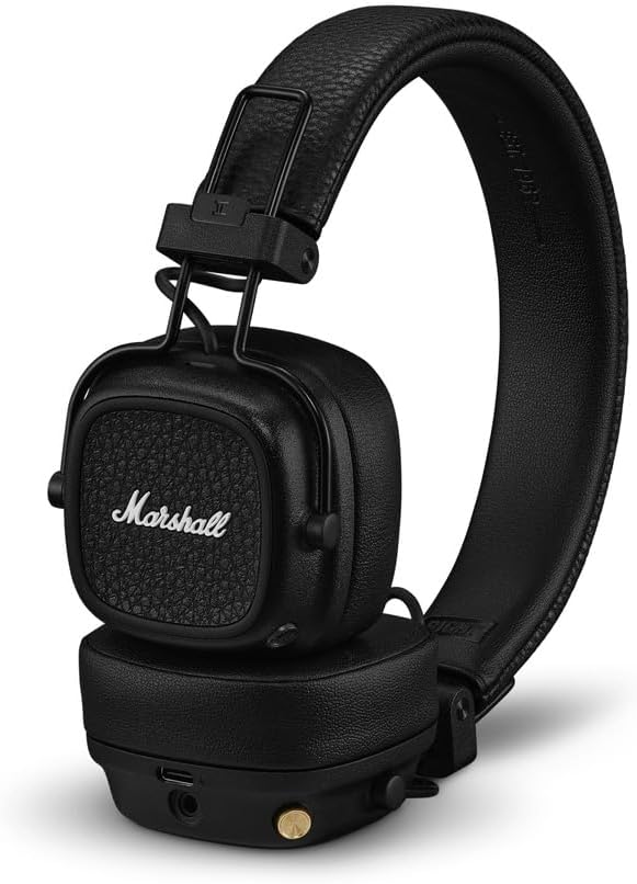 AUDÍFONOS MARSHALL MAJOR V WIRELESS ON-EAR BLUETOOTH NEGRO - 1