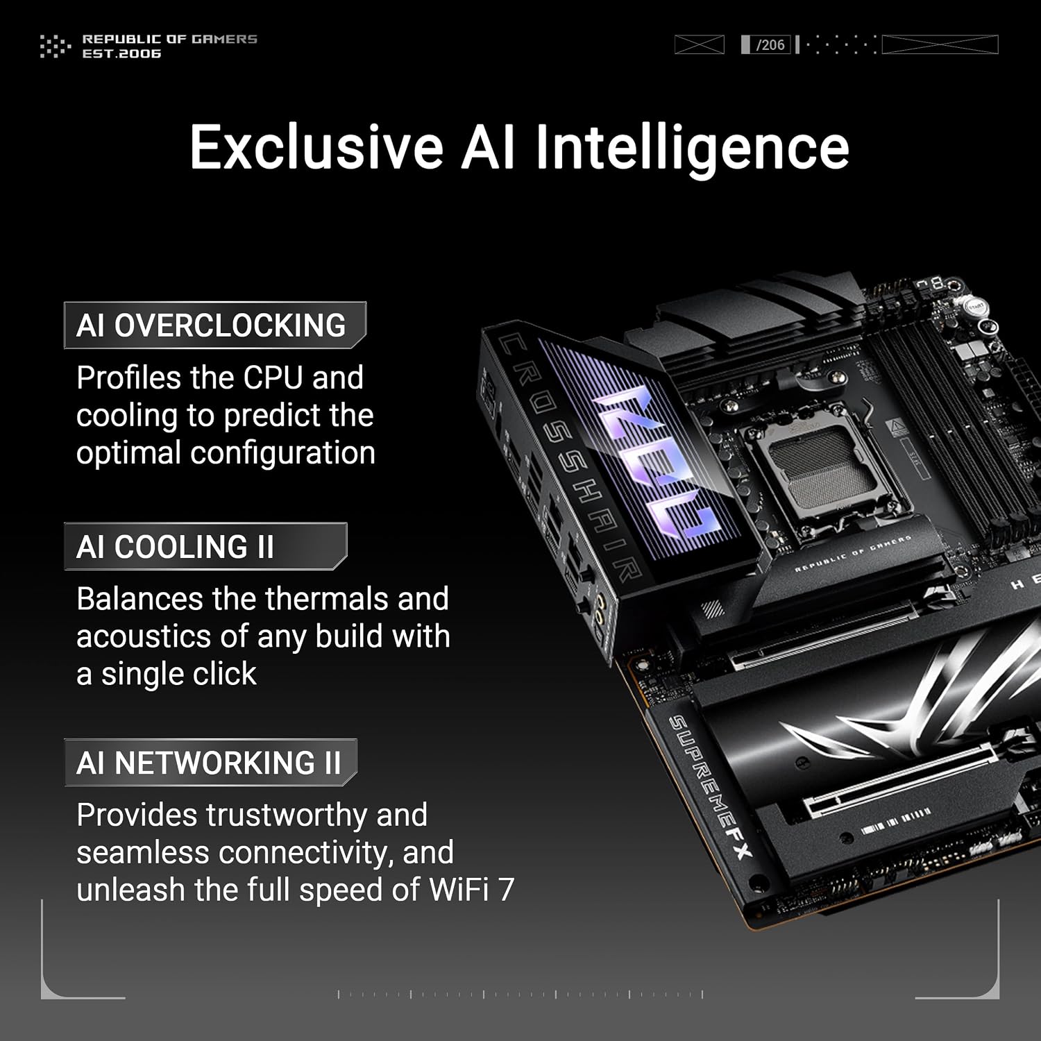 PLACA MADRE ASUS ROG CROSSHAIR X870E HERO AMD X870E AM5 ATX - 2