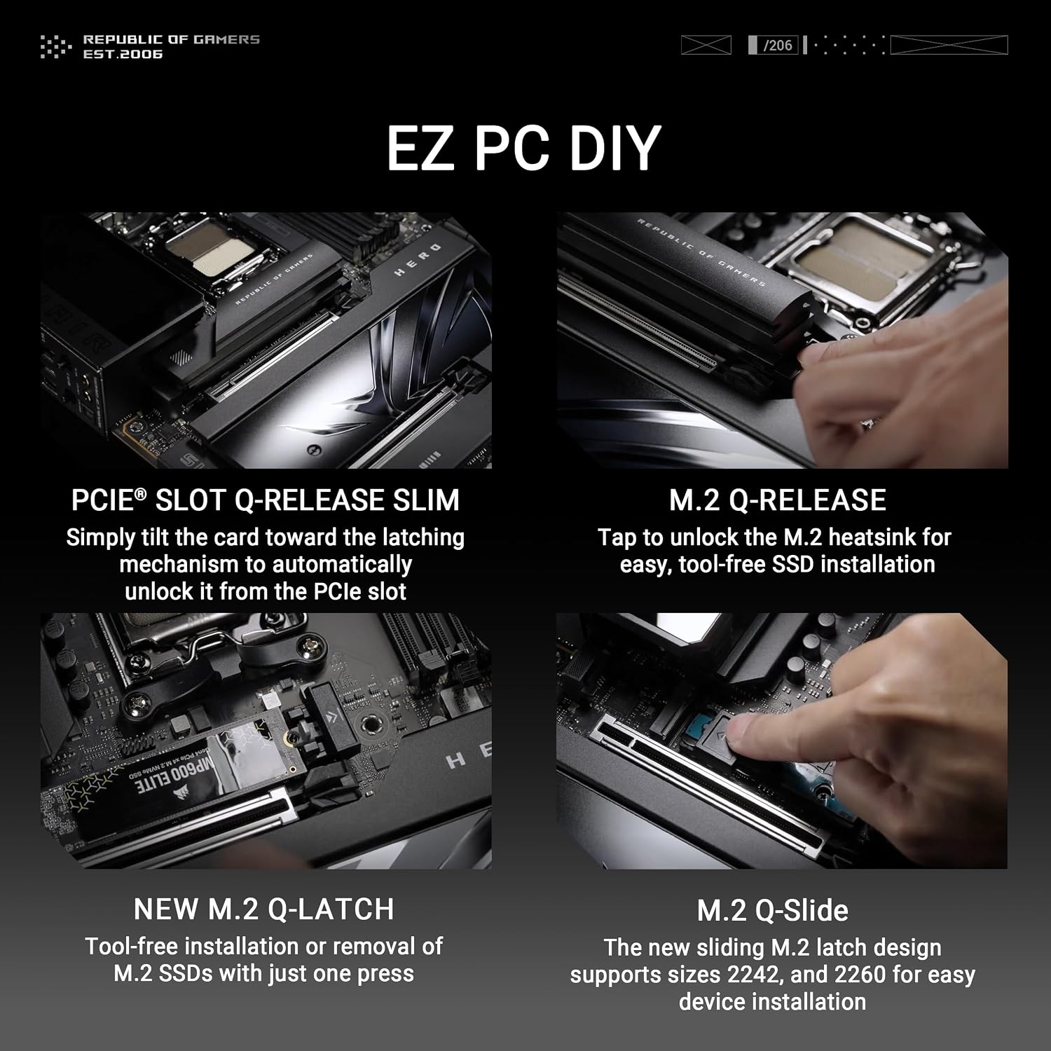 PLACA MADRE ASUS ROG CROSSHAIR X870E HERO AMD X870E AM5 ATX - 5