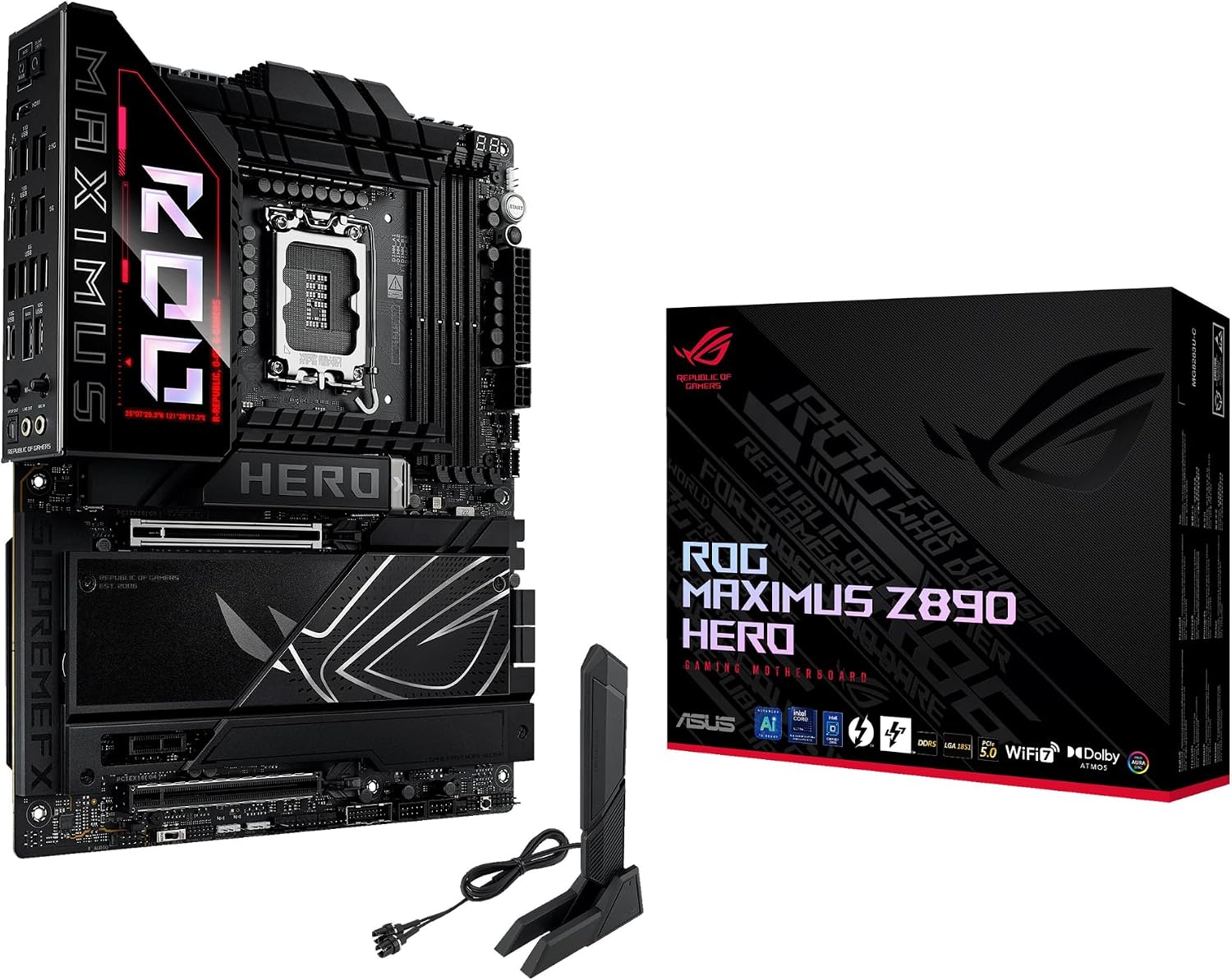 PLACA MADRE ASUS ROG MAXIMUS Z890 HERO INTEL LGA 1851 ATX - 1