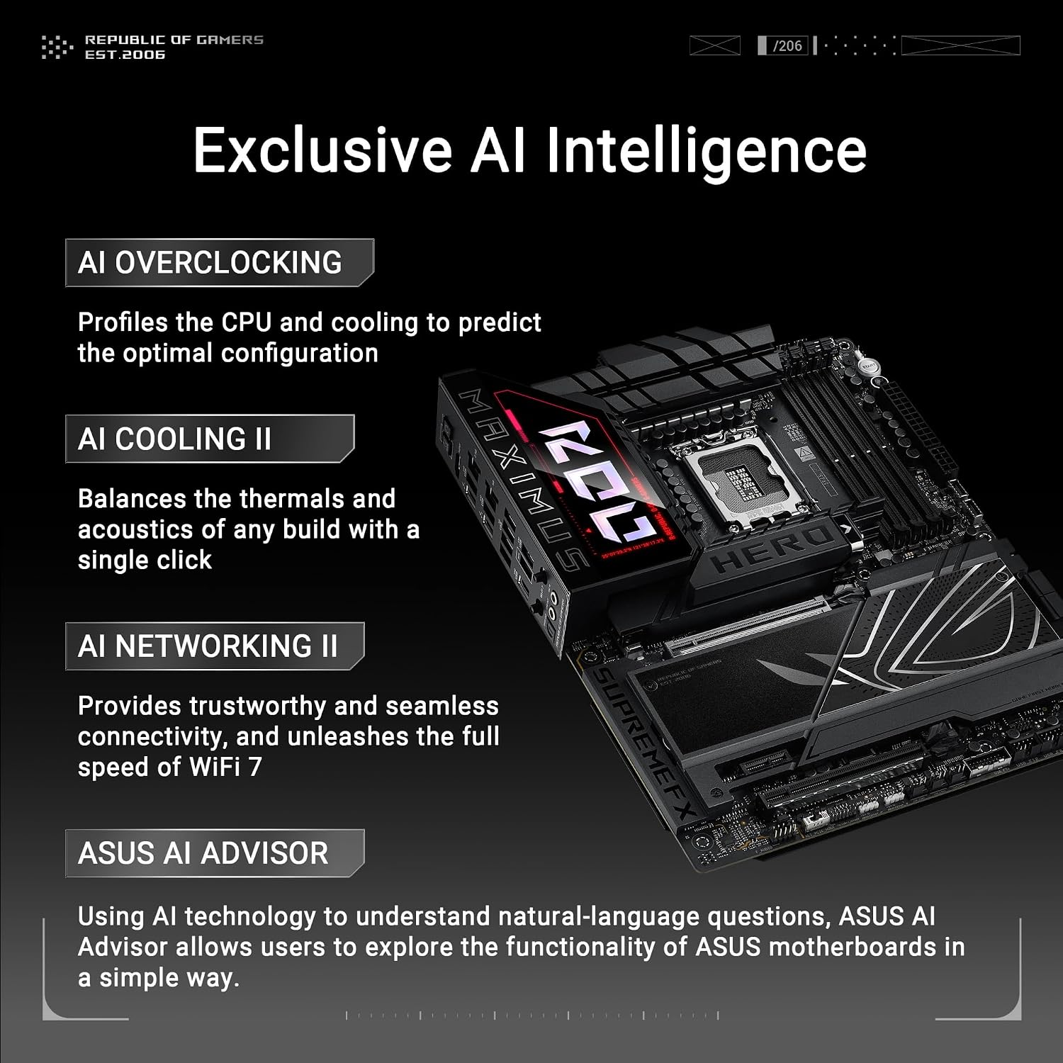 PLACA MADRE ASUS ROG MAXIMUS Z890 HERO INTEL LGA 1851 ATX - 2