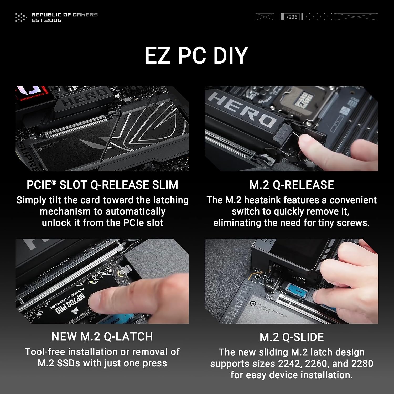 PLACA MADRE ASUS ROG MAXIMUS Z890 HERO INTEL LGA 1851 ATX - 5