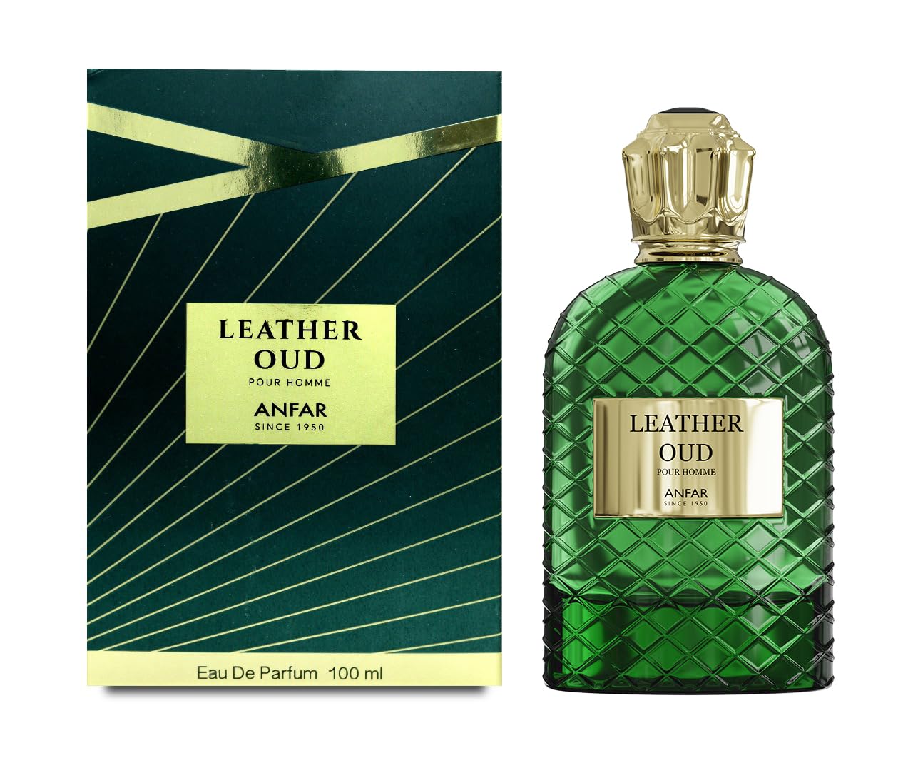 PERFUME LEATHER OUD BY ANFAR FOR MEN 3.4 OZ EDP SPRAY - 1