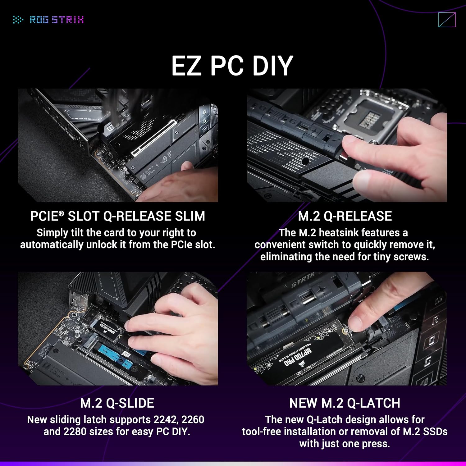PLACA MADRE ASUS ROG STRIX Z890-E GAMING WIFI INTEL Z890 LGA 1851 ATX - 5