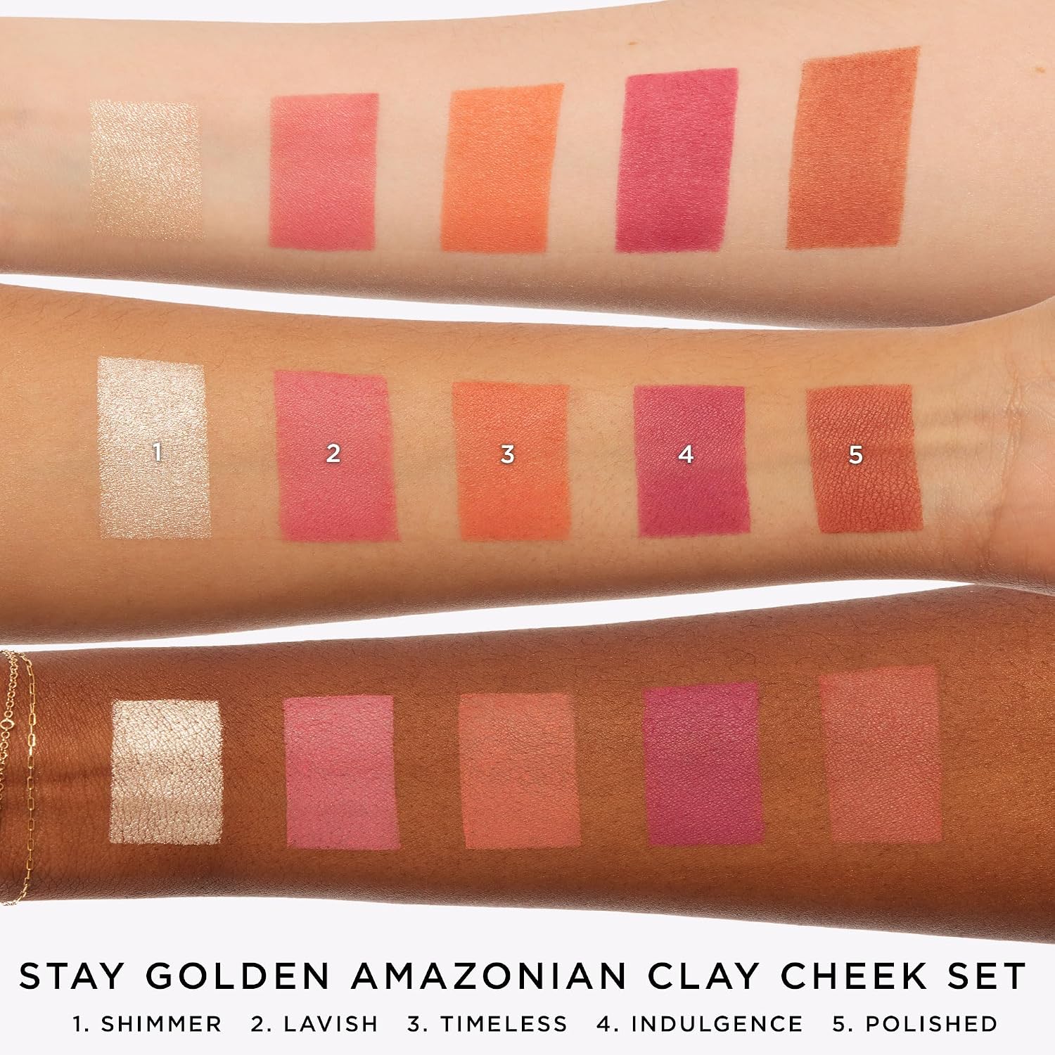 SET DE RUBORES TARTE AMAZONIAN CLAY 12 HORAS CON 5 TONOS Y HIGHLIGHT - 2