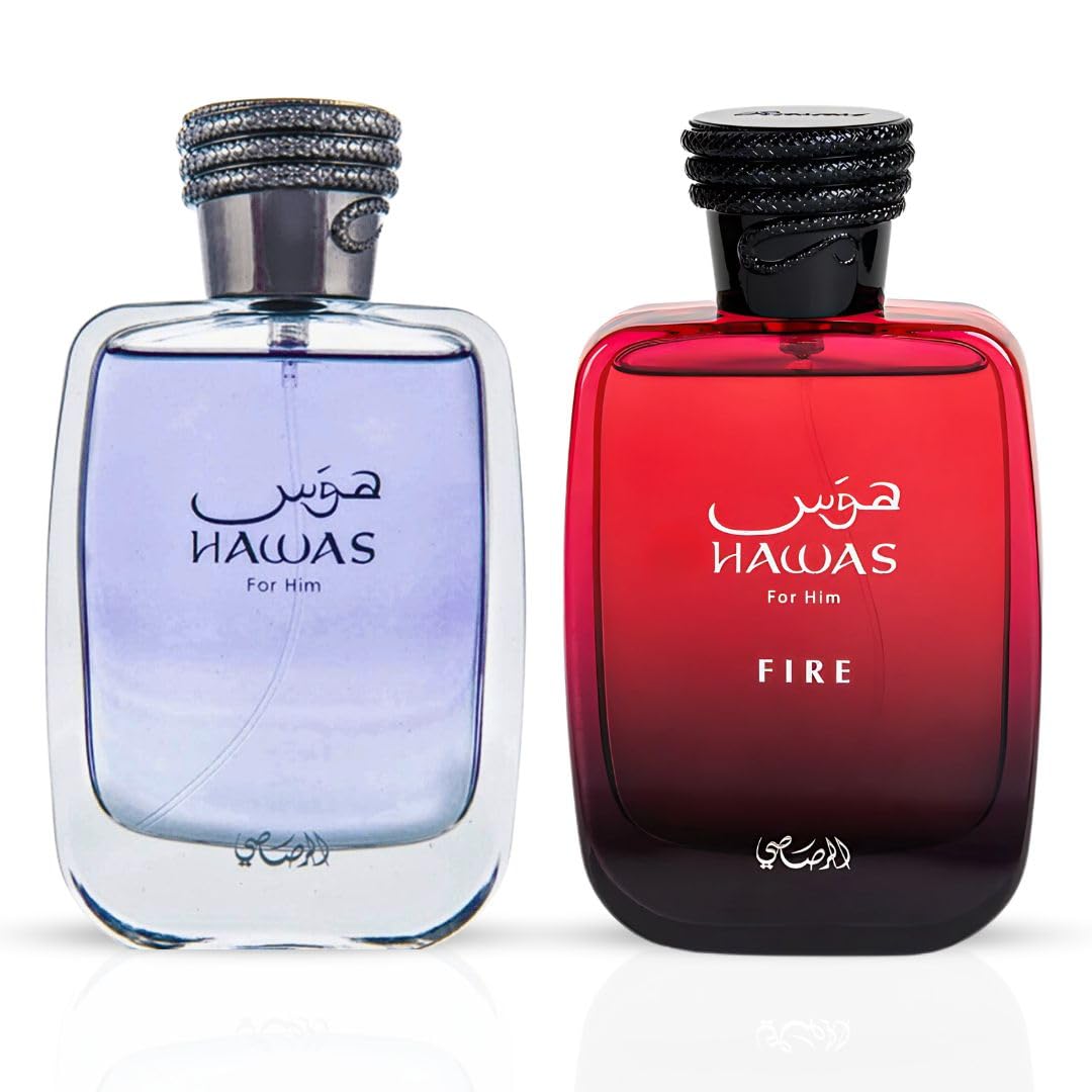 PERFUME RASASI HAWAS FOR HIM Y HAWAS FIRE EAU DE PARFUM 100ML PACK DUO - 1