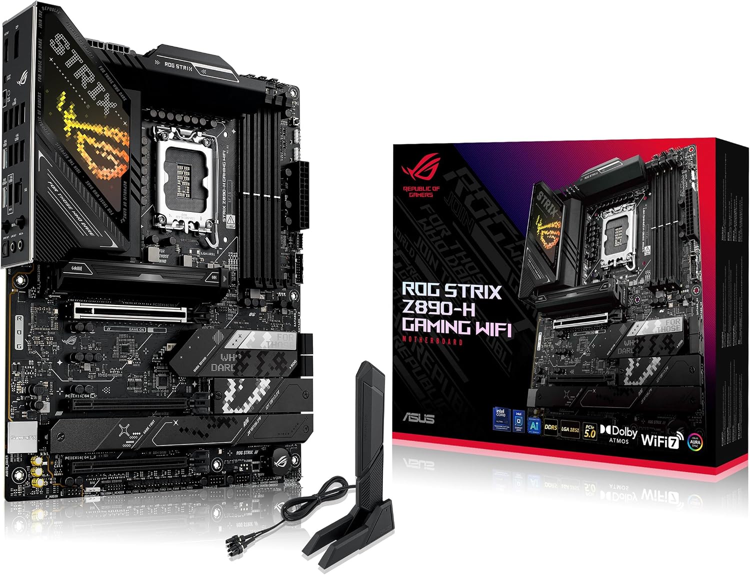 PLACA MADRE ASUS ROG STRIX Z890-H GAMING WIFI LGA 1851 ATX - 1