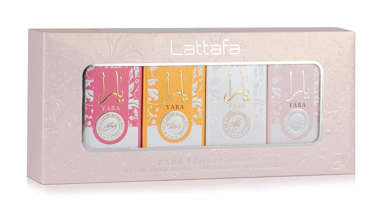 PERFUME LATTAFA YARA COLLECTION SET 4 X 5 ML EAU DE PARFUM PARA MUJER - 2