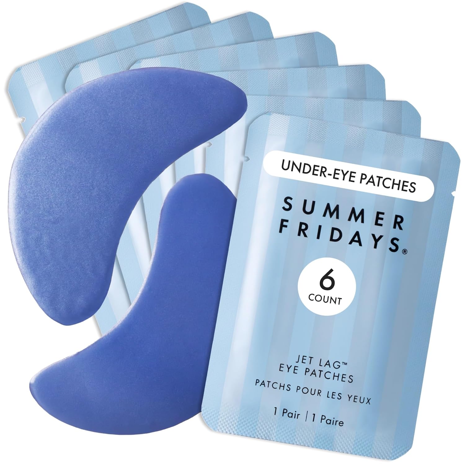 MASCARILLA FACIAL SUMMER FRIDAYS JET LAG HYDRATING EYE PATCHES 6 PARES - 1