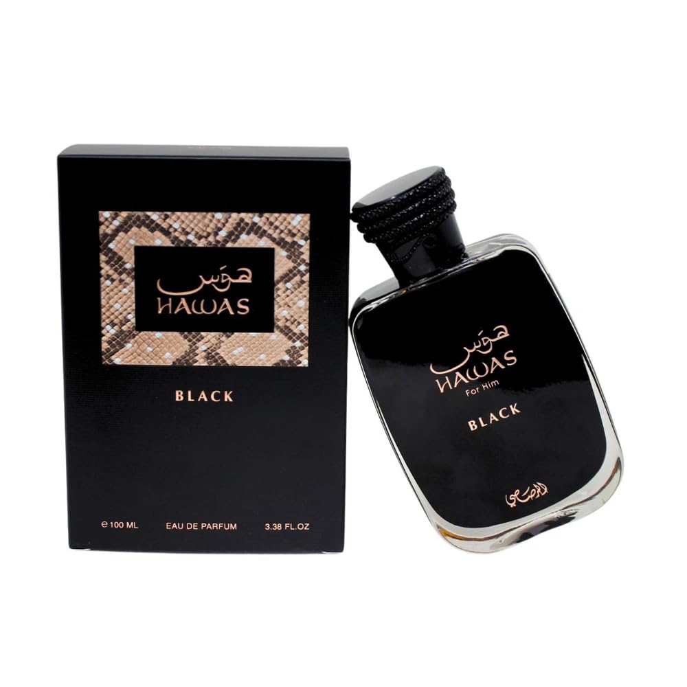 PERFUME RASASI HAWAS BLACK EDP SPRAY 100ML - 3