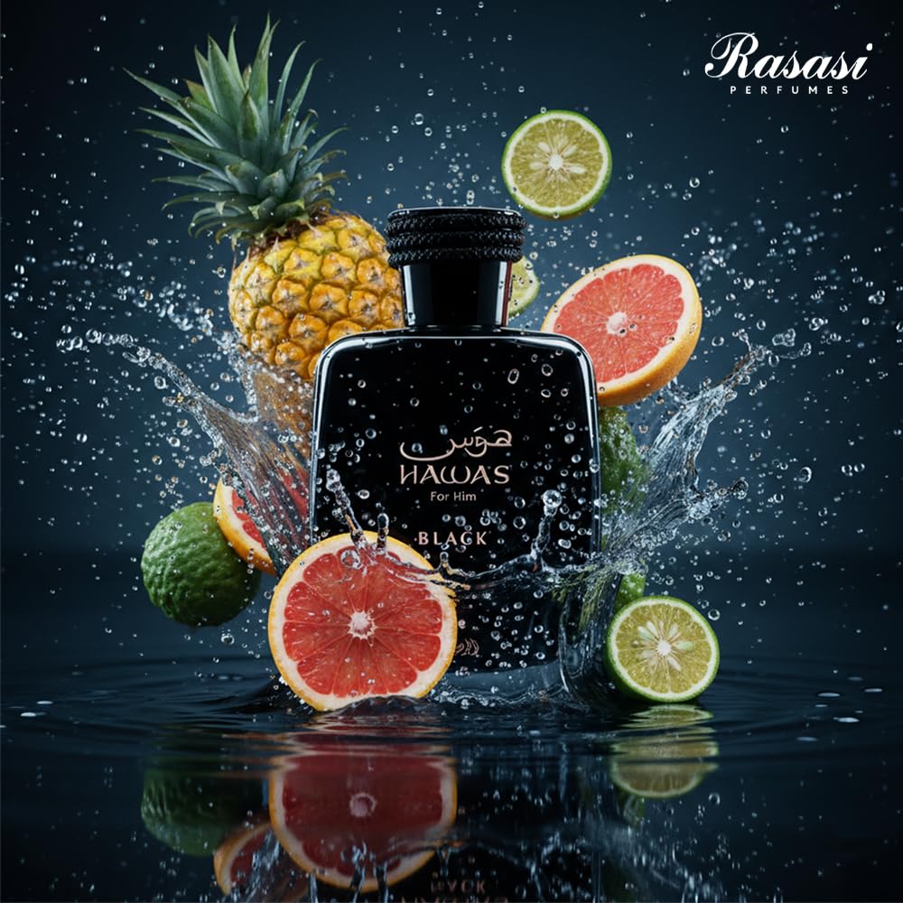 PERFUME RASASI HAWAS BLACK EDP SPRAY 100ML - 5