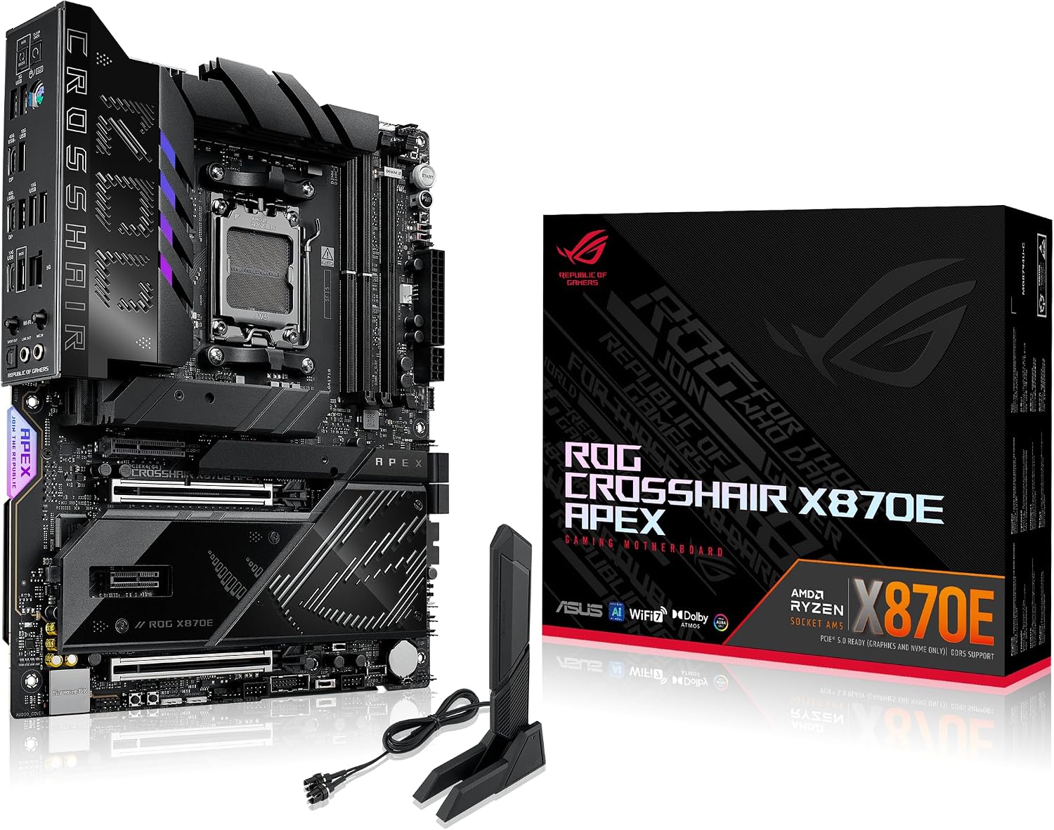 PLACA MADRE ASUS ROG CROSSHAIR X870E APEX AMD X870E AM5 ATX - 1