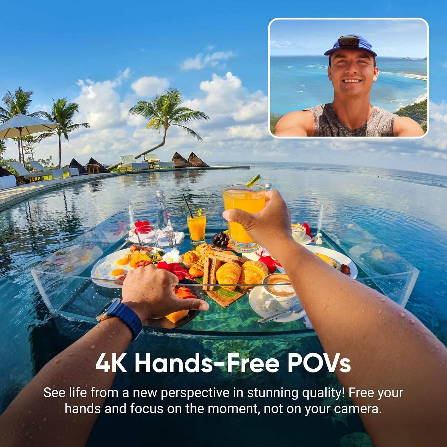 CÁMARA DE VÍDEO DEPORTIVA INSTA360 GO 3S 64GB NEGRO 4K - 3