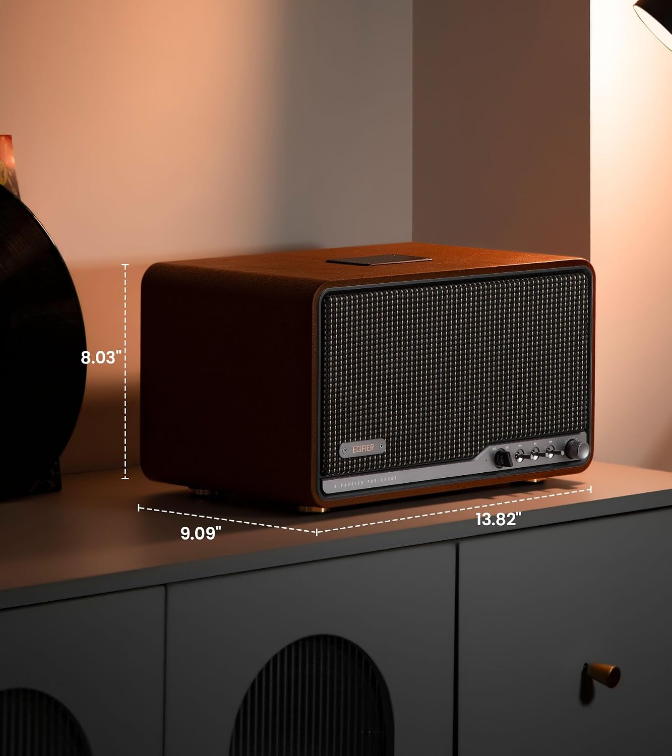 PARLANTE EDIFIER S300 HI-FI TABLETOP 80W AUDIO DE ALTA RESOLUCIÓN MARRÓN - 2