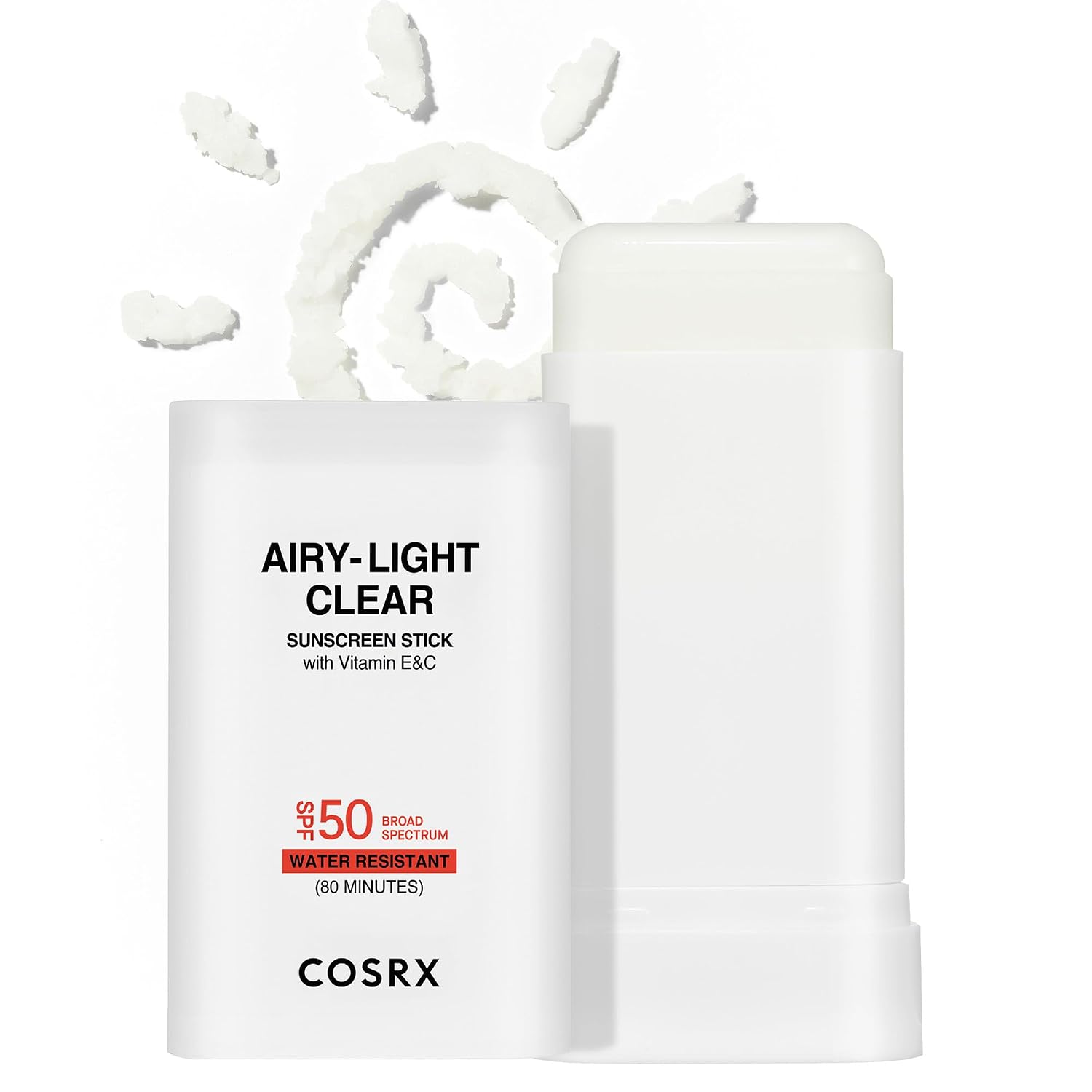 PROTECTOR SOLAR COSRX AIRY-LIGHT CLEAR SUNSCREEN STICK SPF 50 CON VITAMINA E Y C 19G - 1
