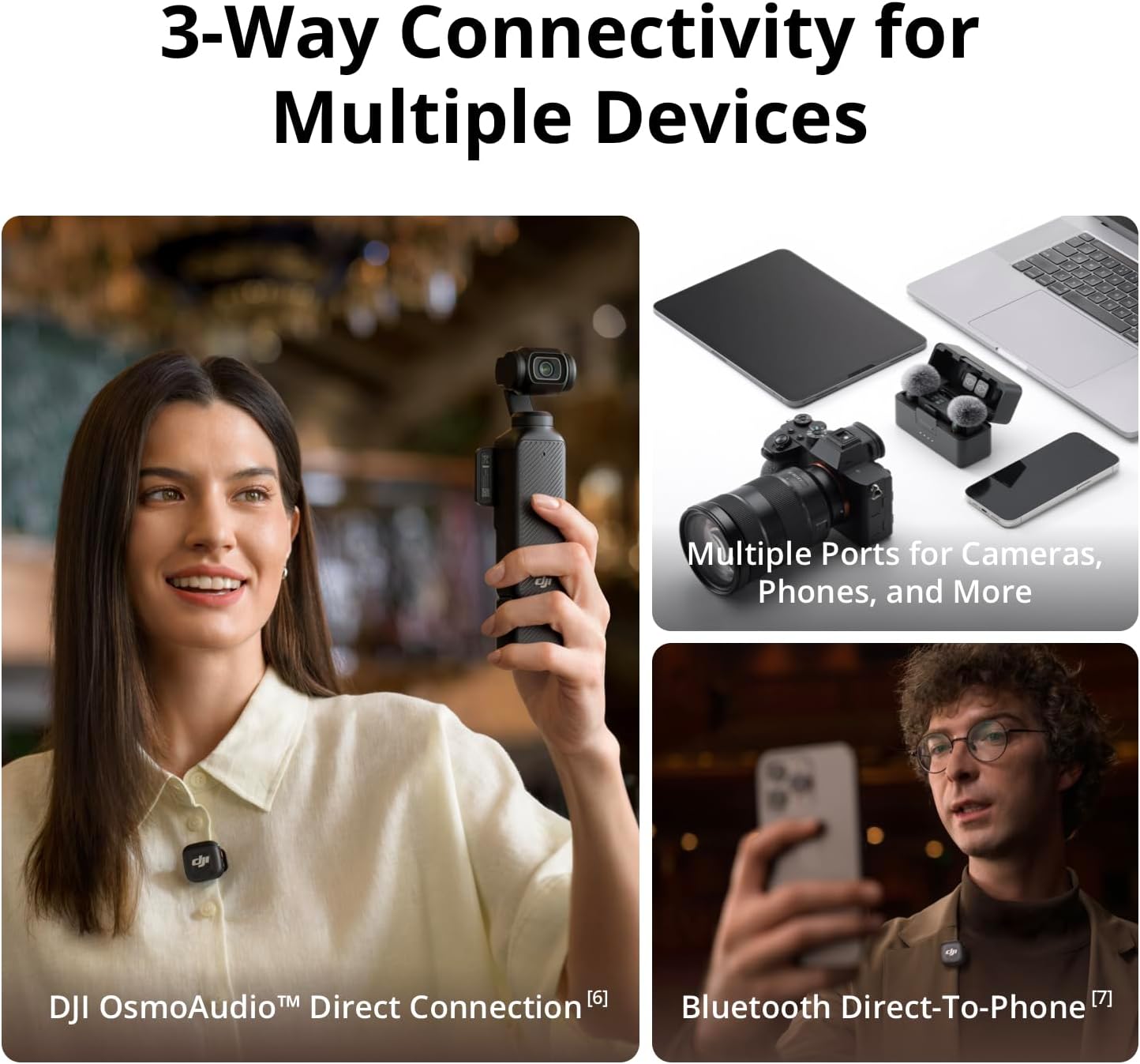MICRÓFONO INALÁMBRICO DJI MIC 3 CON 2 TRANSMISORES, 1 RECEPTOR Y ESTUCHE DE CARGA - 5