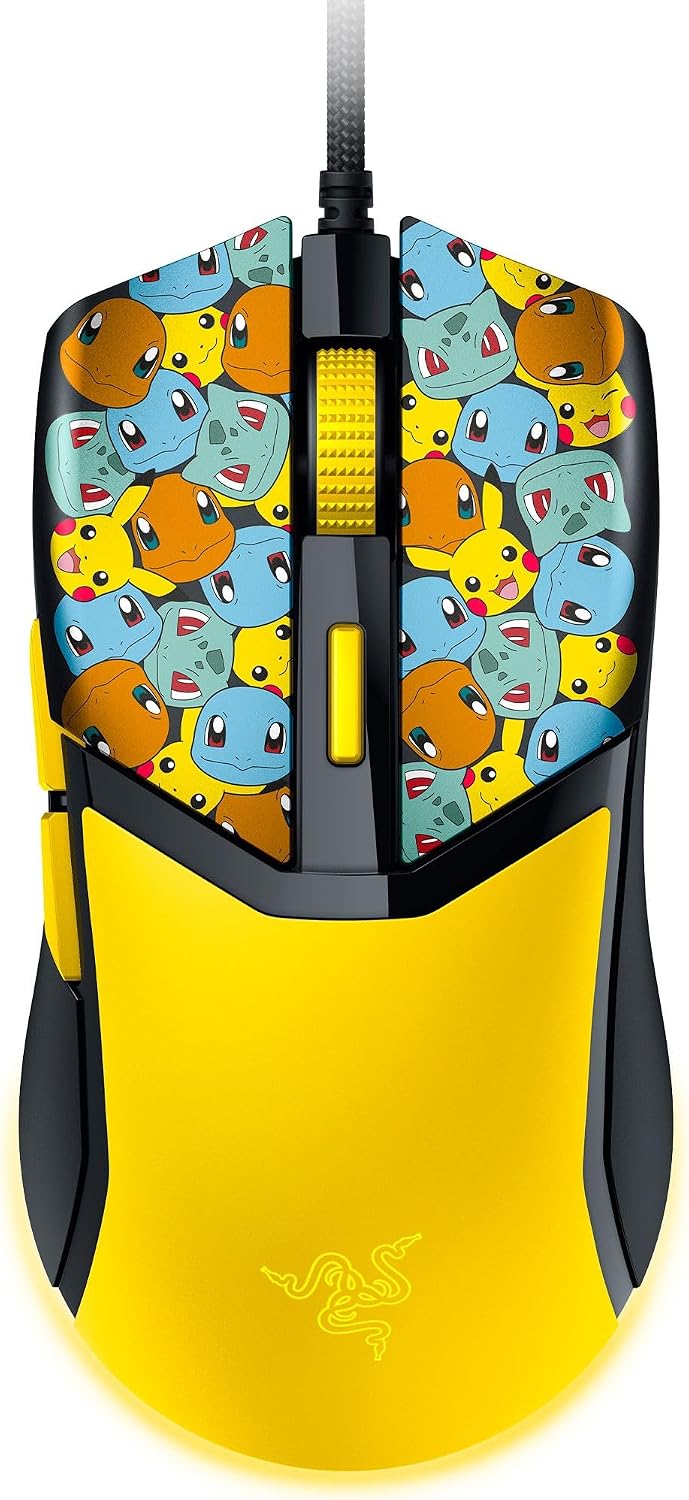 MOUSE GAMER RAZER COBRA WIRED POKÉMON EDITION 58G - 1